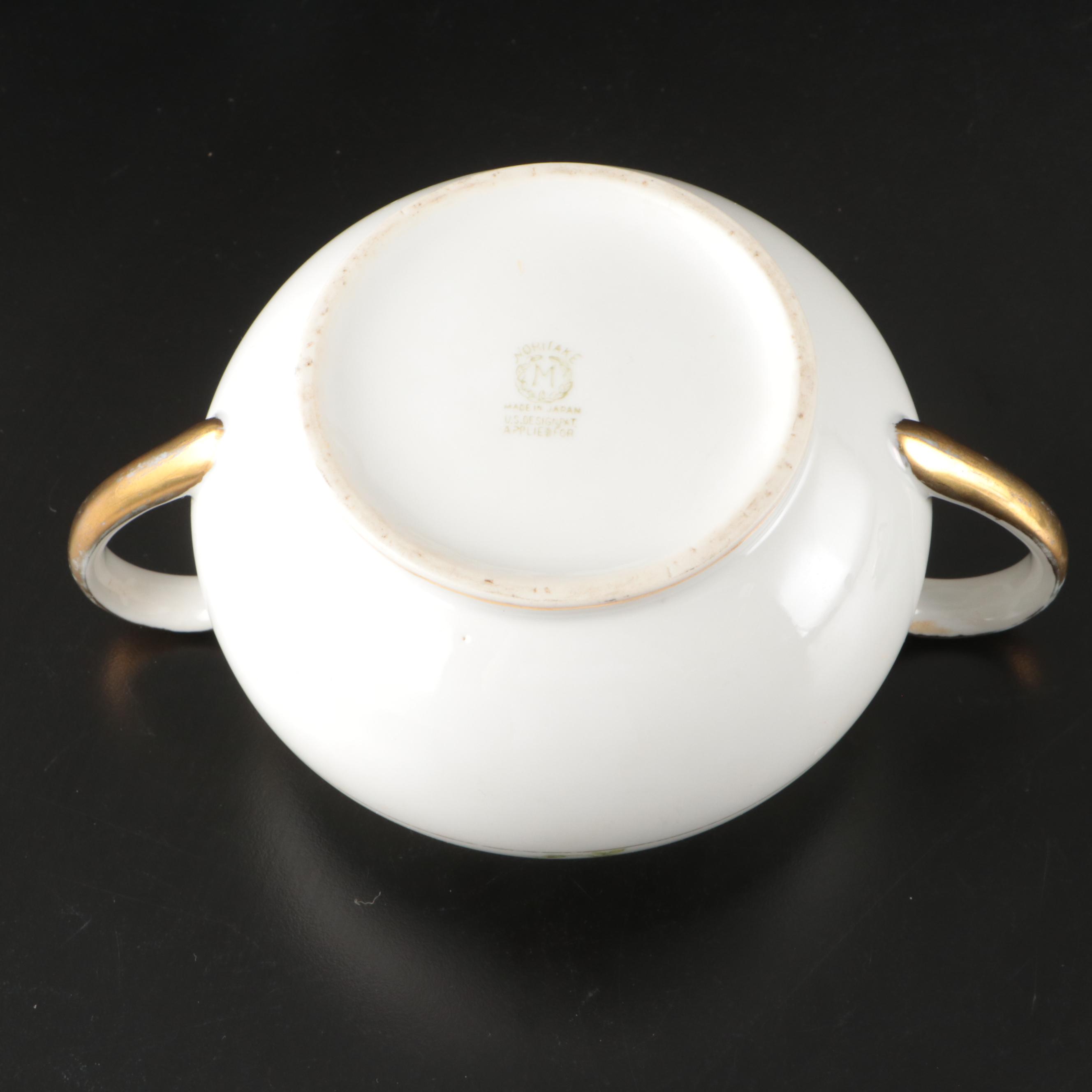 Noritake "Chanrose" Porcelain Serving Pieces, Early to Mid-20th Century