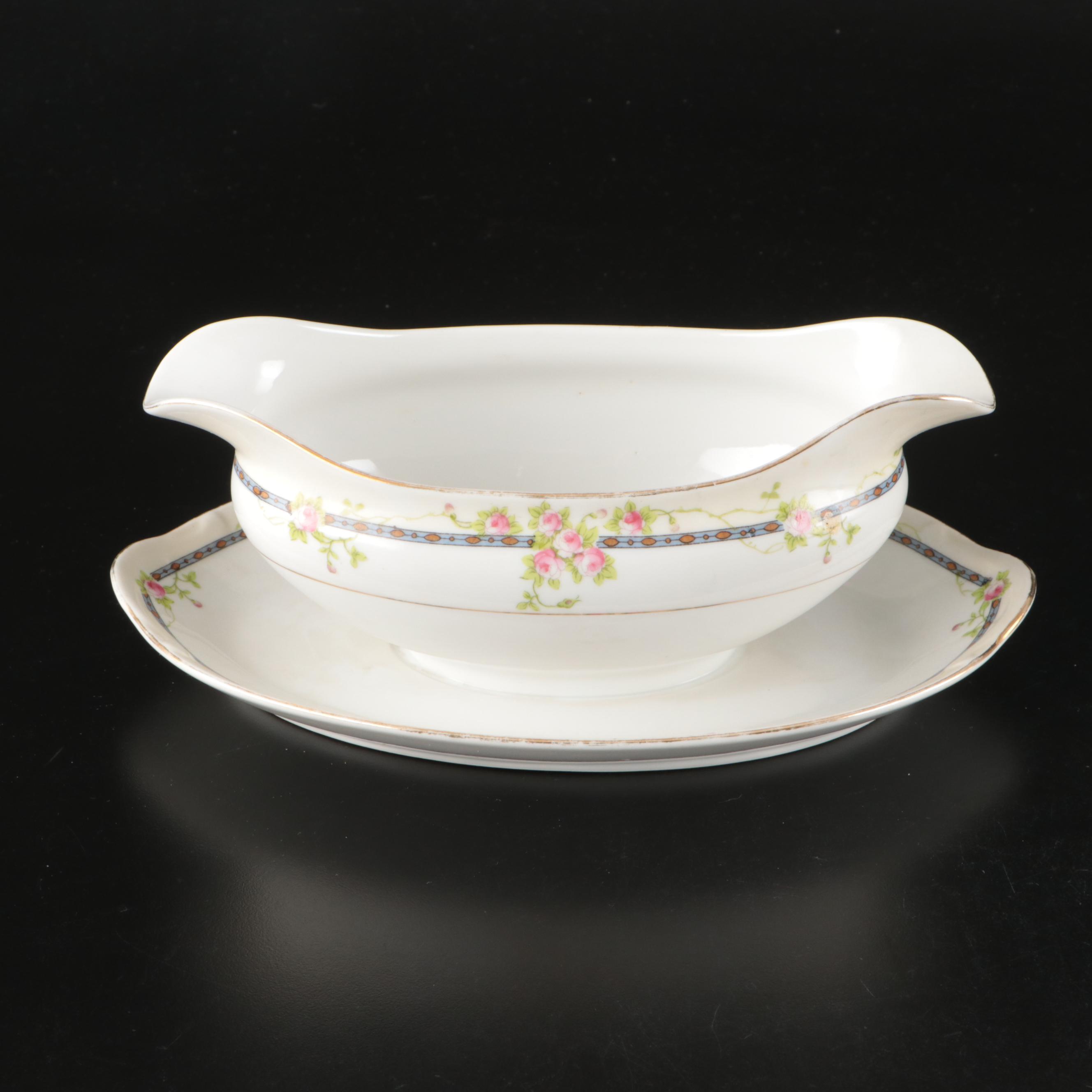 Noritake "Chanrose" Porcelain Serving Pieces, Early to Mid-20th Century