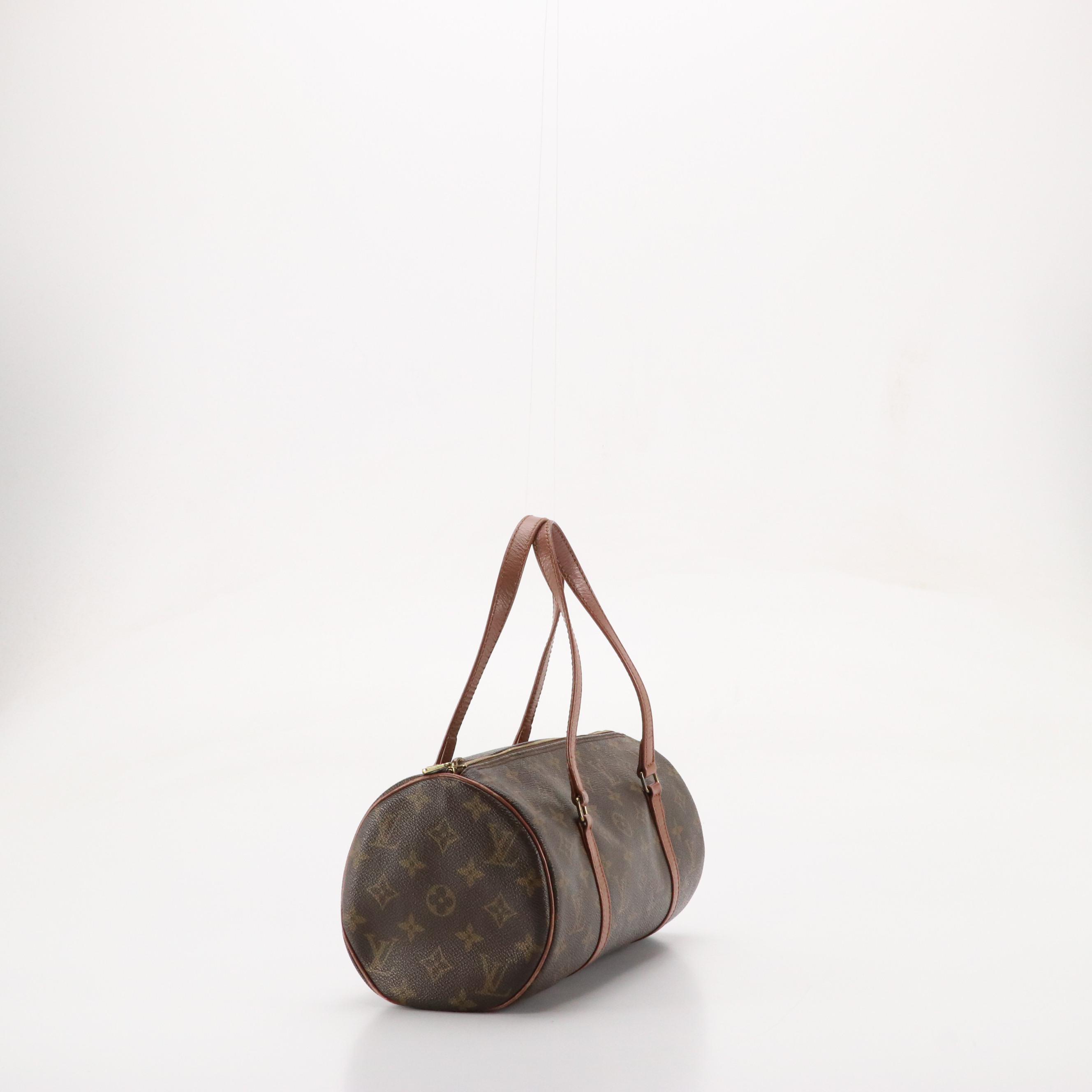 Louis Vuitton Papillon 30 in Monogram Canvas and Brown Leather