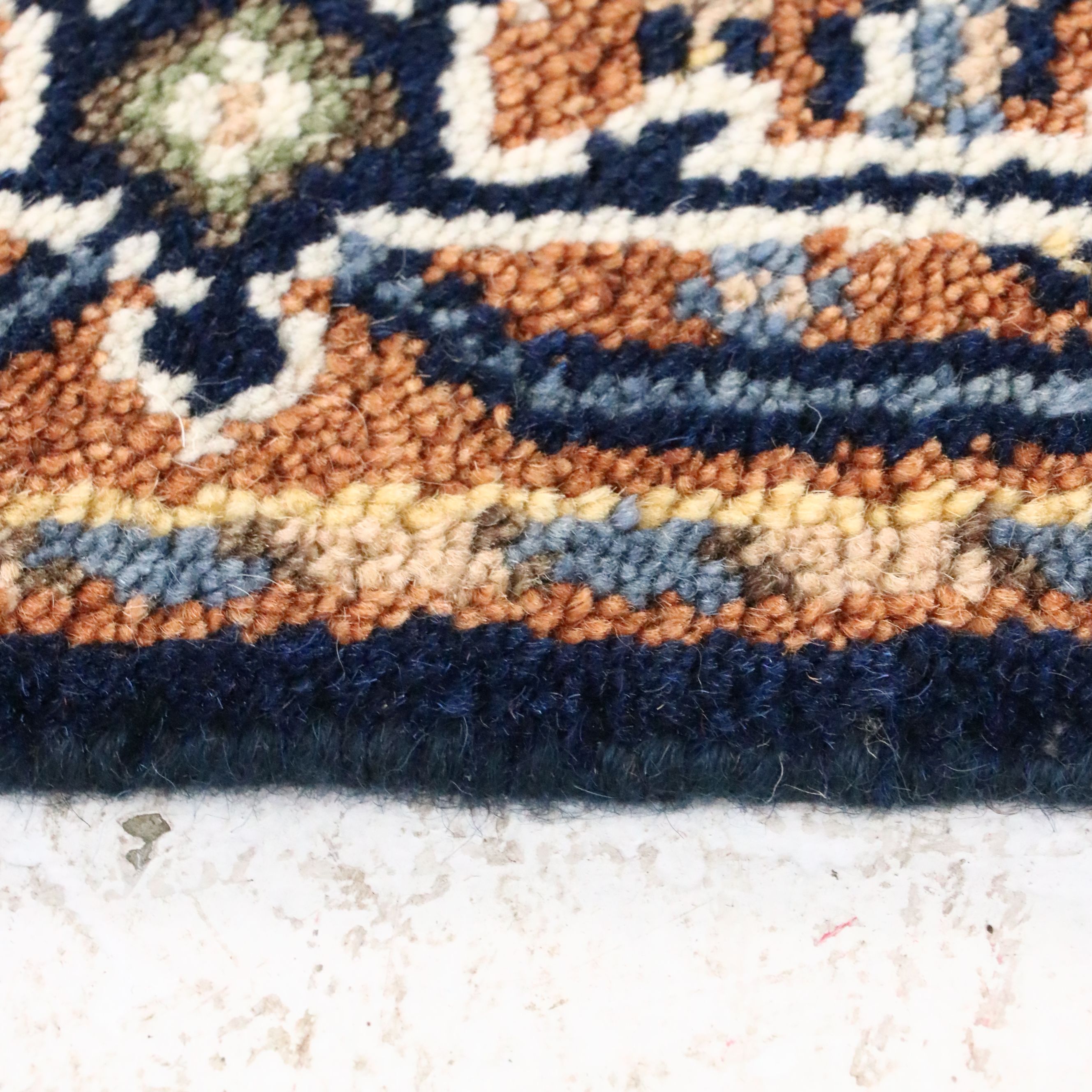 2'7 x 8'1 Hand-Knotted Indo-Persian Heriz Serapi Carpet Runner