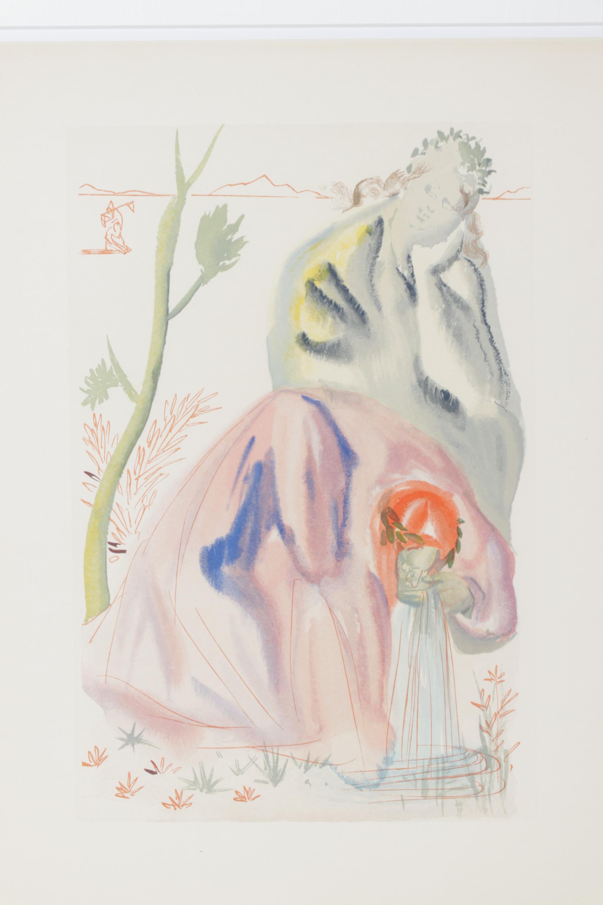 Salvador Dalí Wood Engraving "La Source," 1960 - 1964