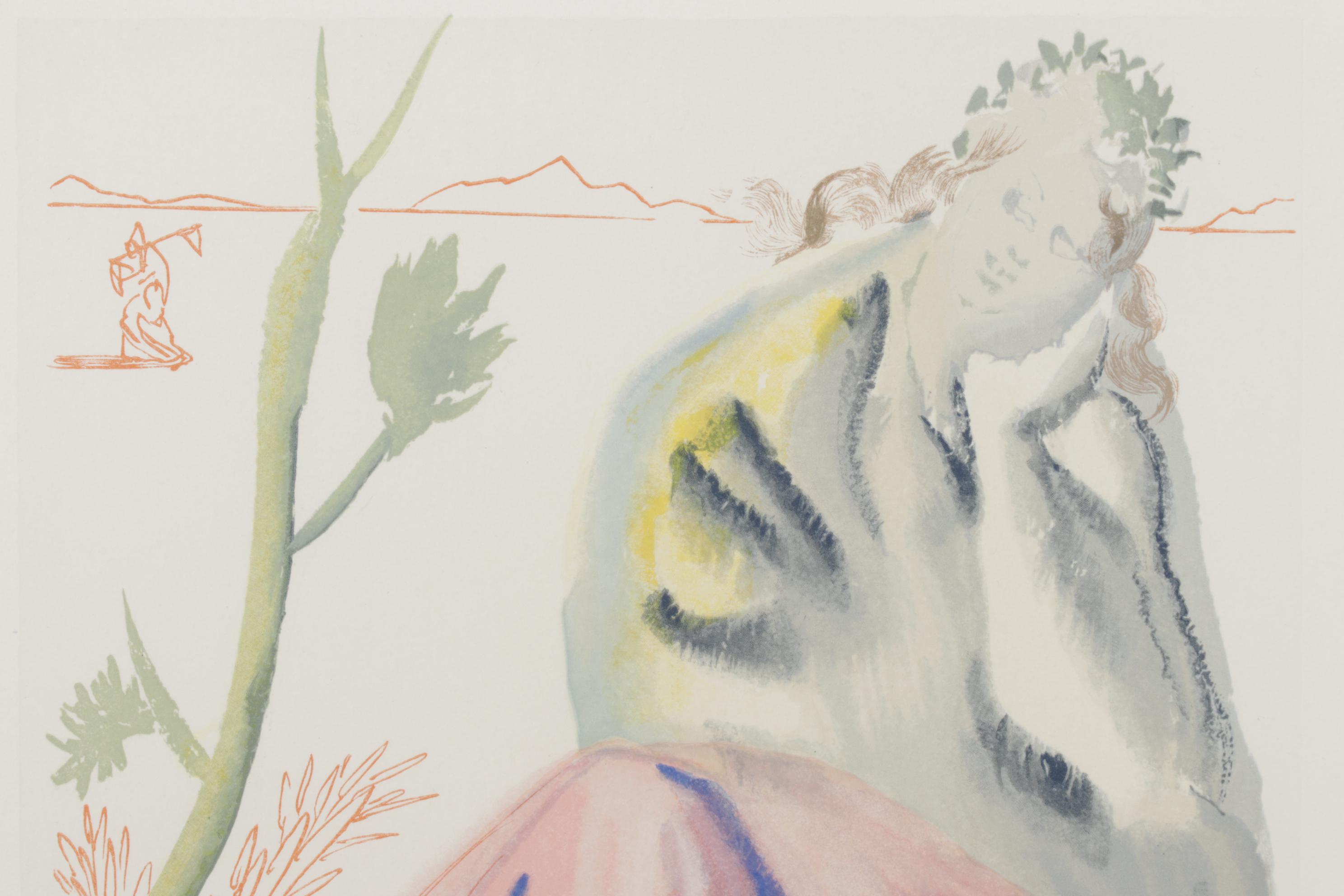 Salvador Dalí Wood Engraving "La Source," 1960 - 1964