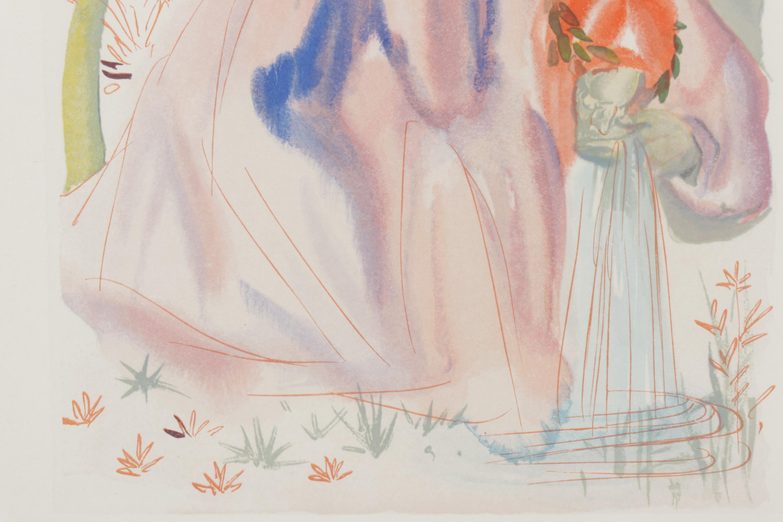 Salvador Dalí Wood Engraving "La Source," 1960 - 1964