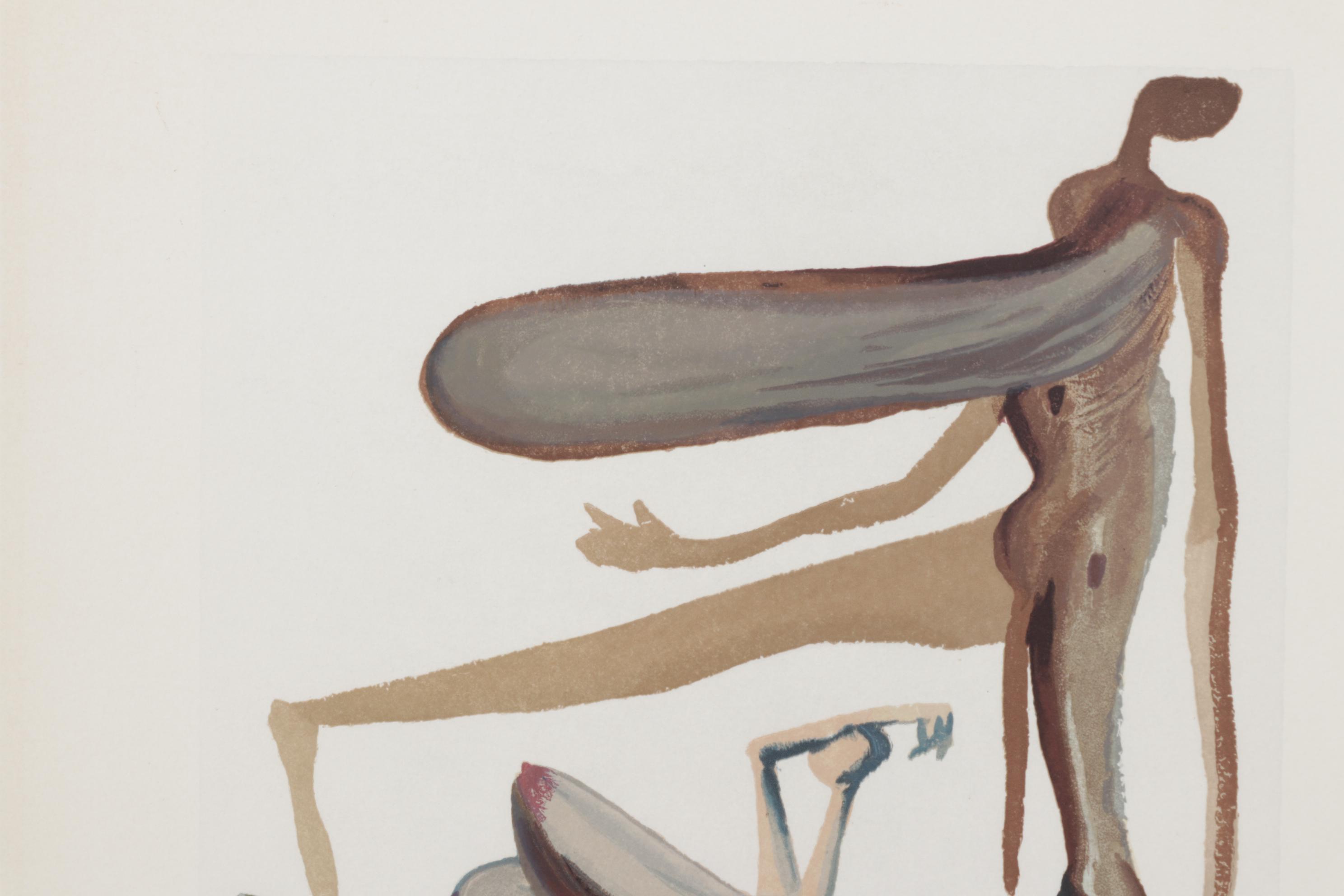 Salvador Dalí Wood Engraving "La Prodigalité"