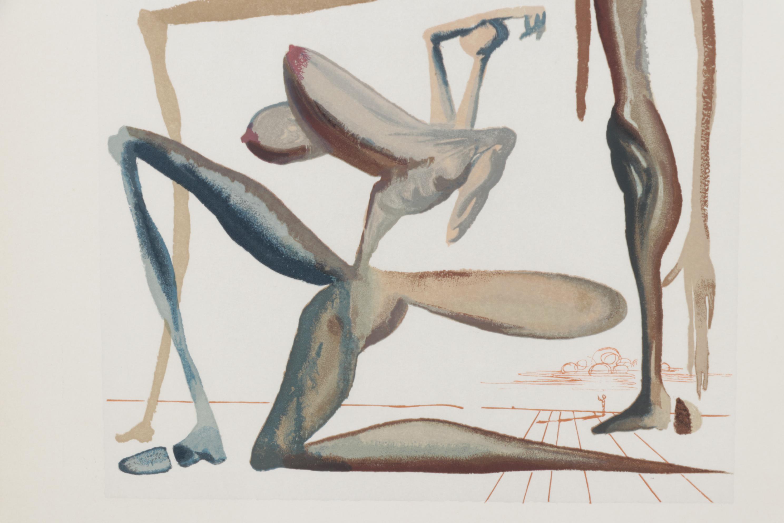 Salvador Dalí Wood Engraving "La Prodigalité"