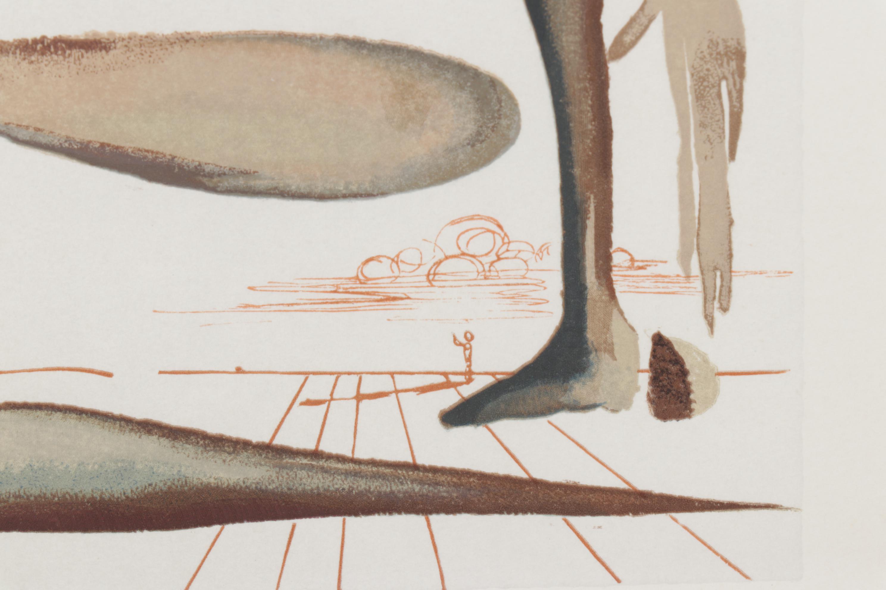 Salvador Dalí Wood Engraving "La Prodigalité"