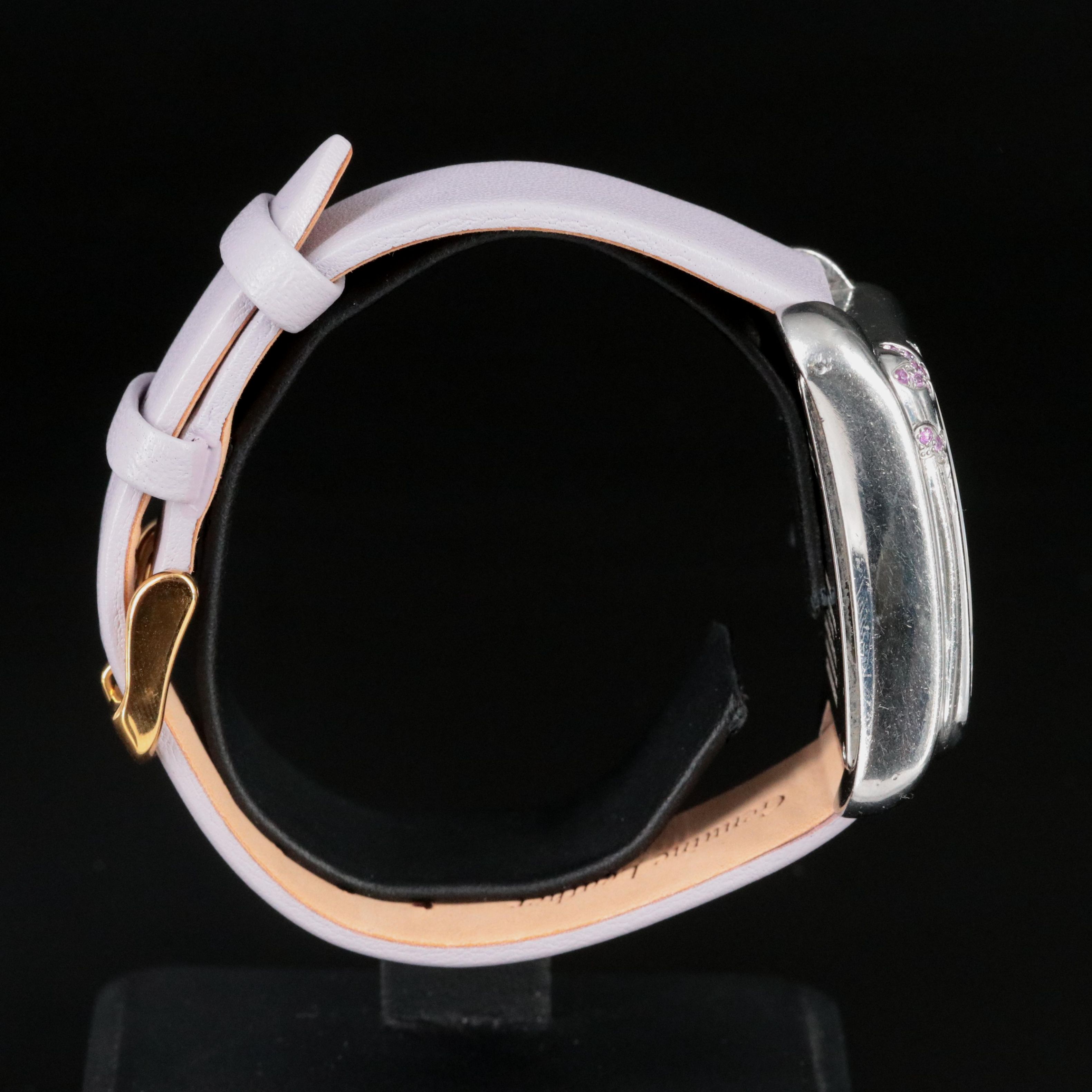 Michele Extreme Butterfly Pink Sapphire Watch