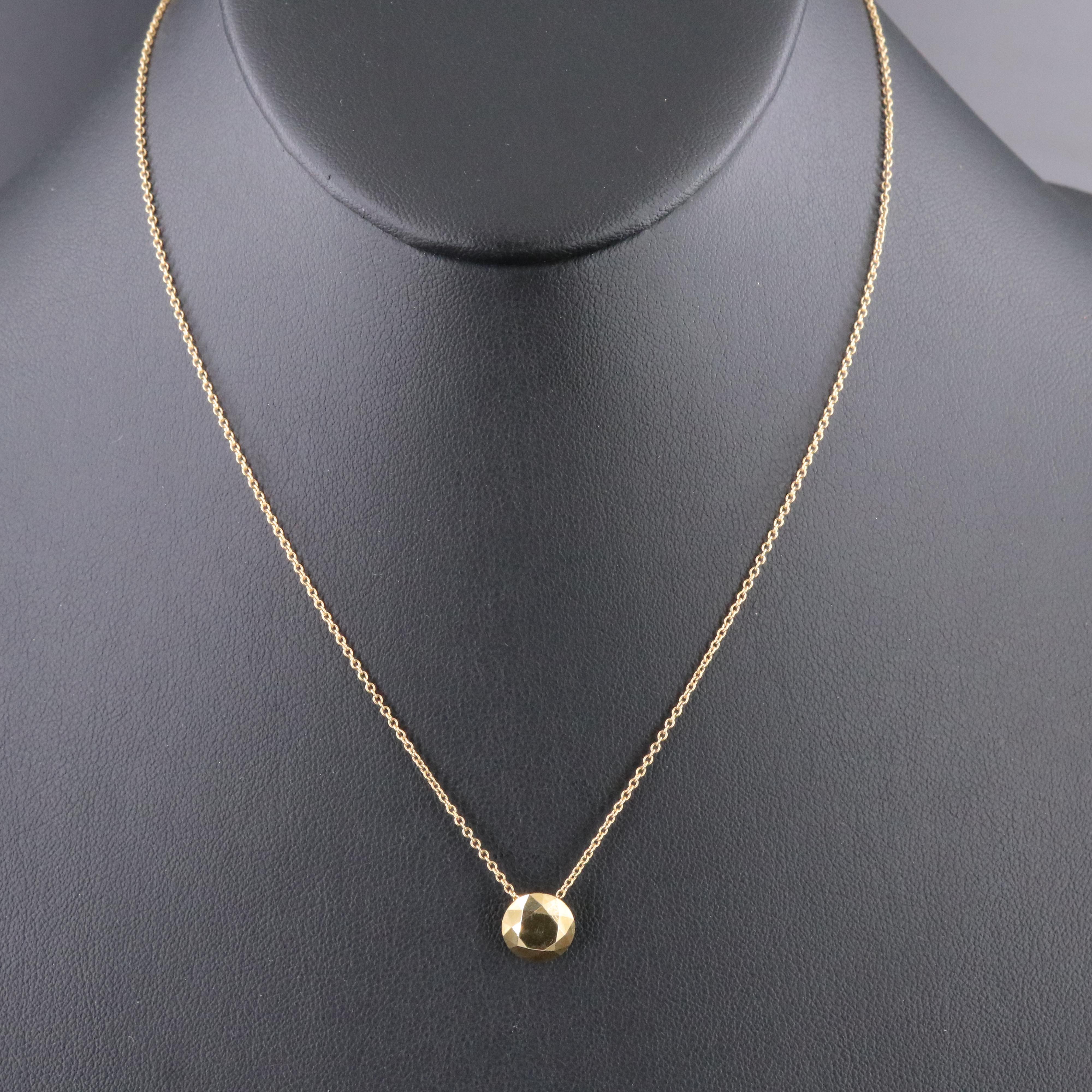 Elsa Peretti for Tiffany & Co. 18K Two Carat Faceted Necklace