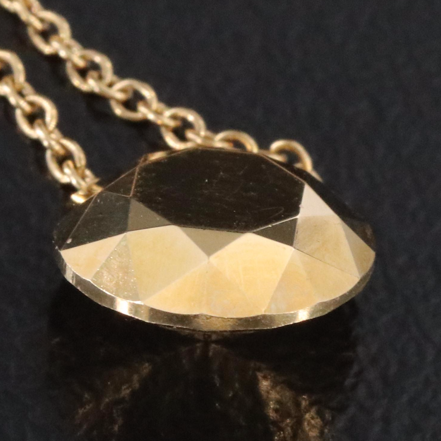 Elsa Peretti for Tiffany & Co. 18K Two Carat Faceted Necklace