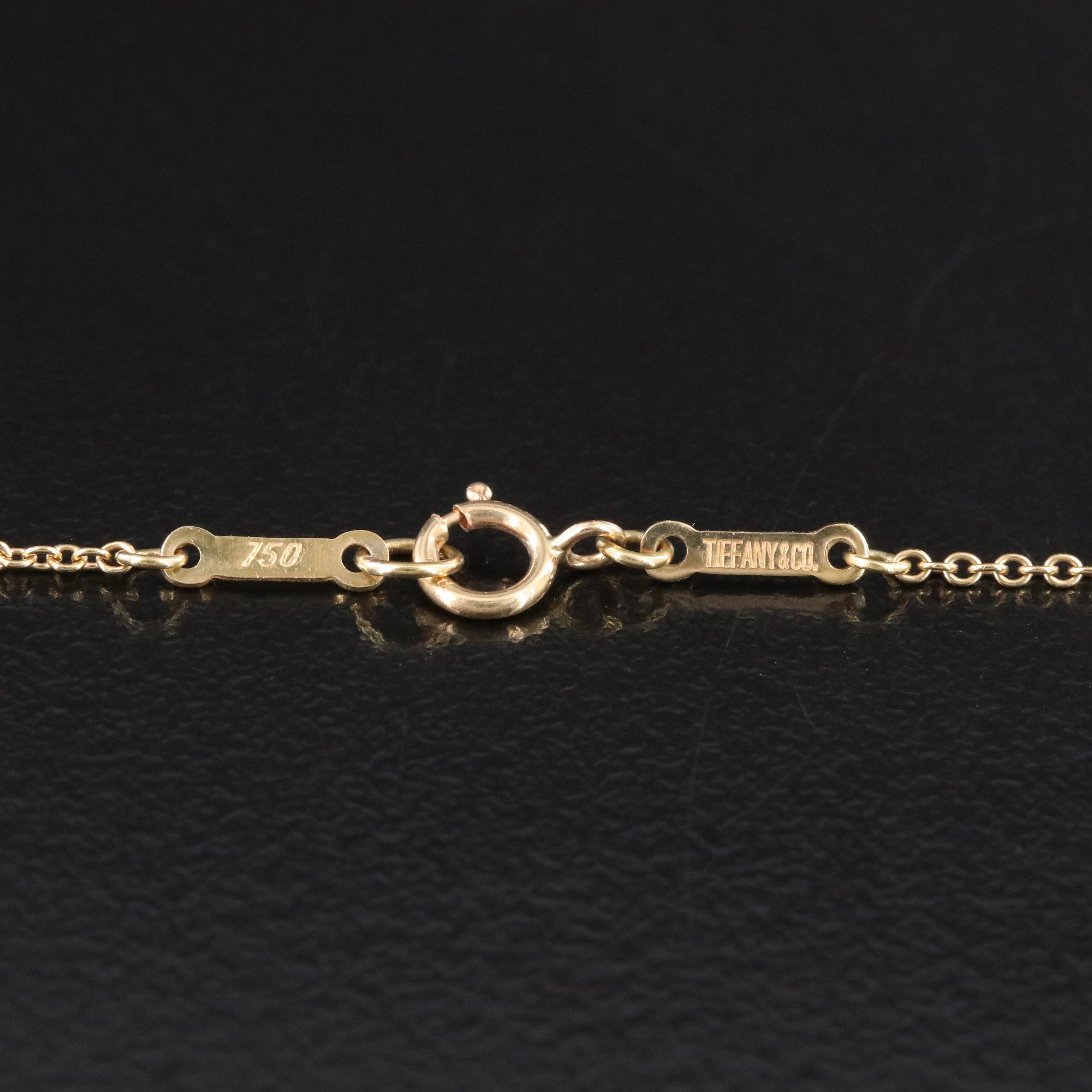 Elsa Peretti for Tiffany & Co. 18K Two Carat Faceted Necklace