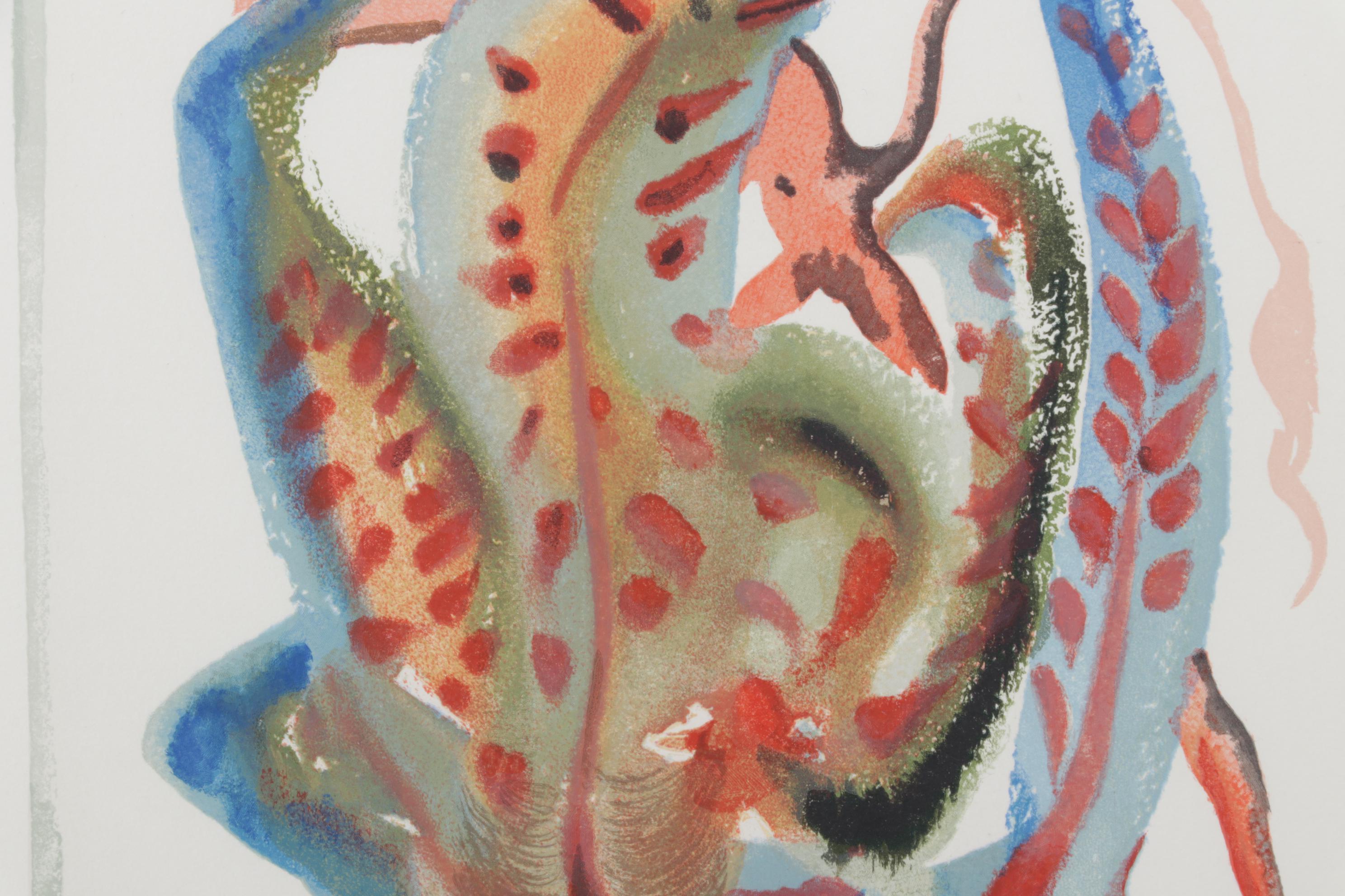 Salvador Dalí Wood Engraving "La Gourmandise"