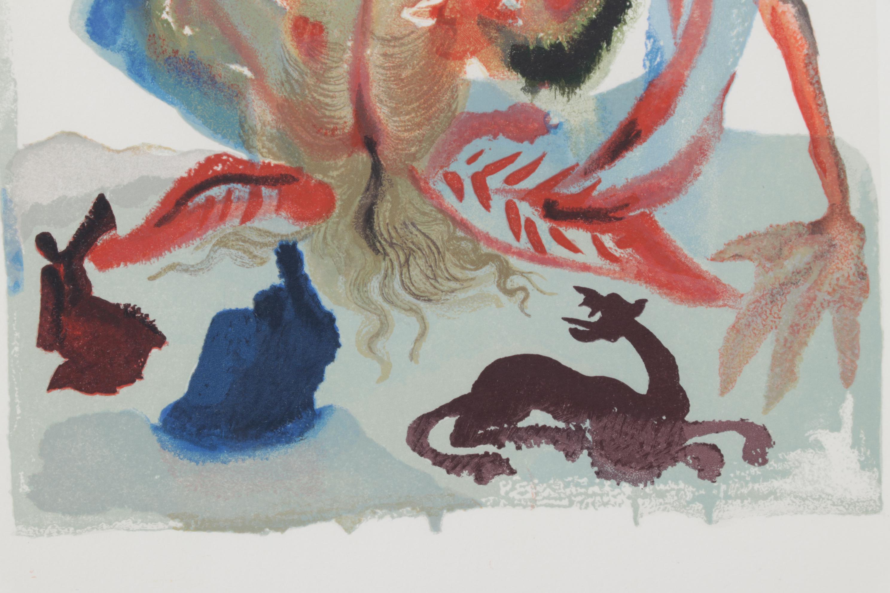 Salvador Dalí Wood Engraving "La Gourmandise"