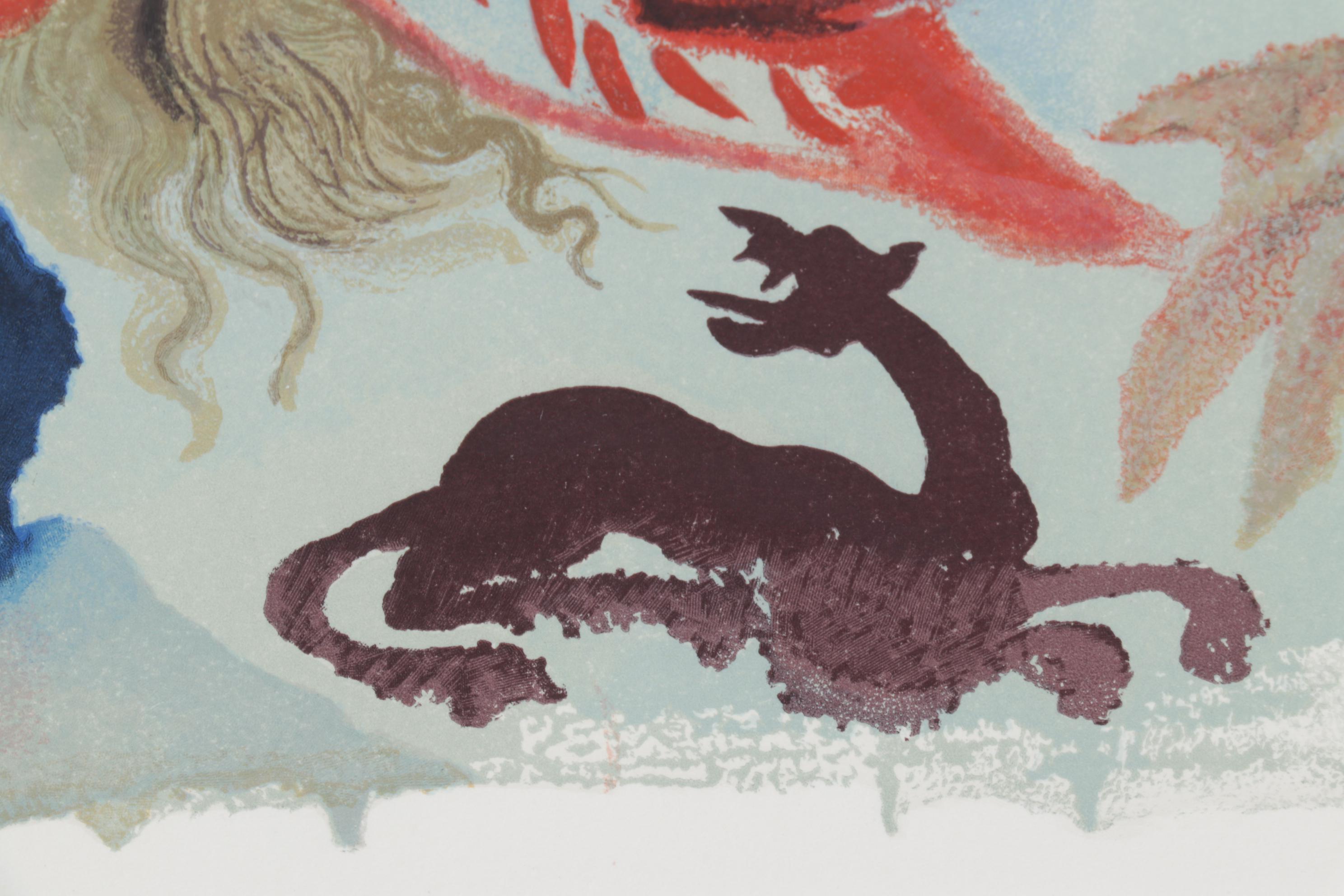 Salvador Dalí Wood Engraving "La Gourmandise"