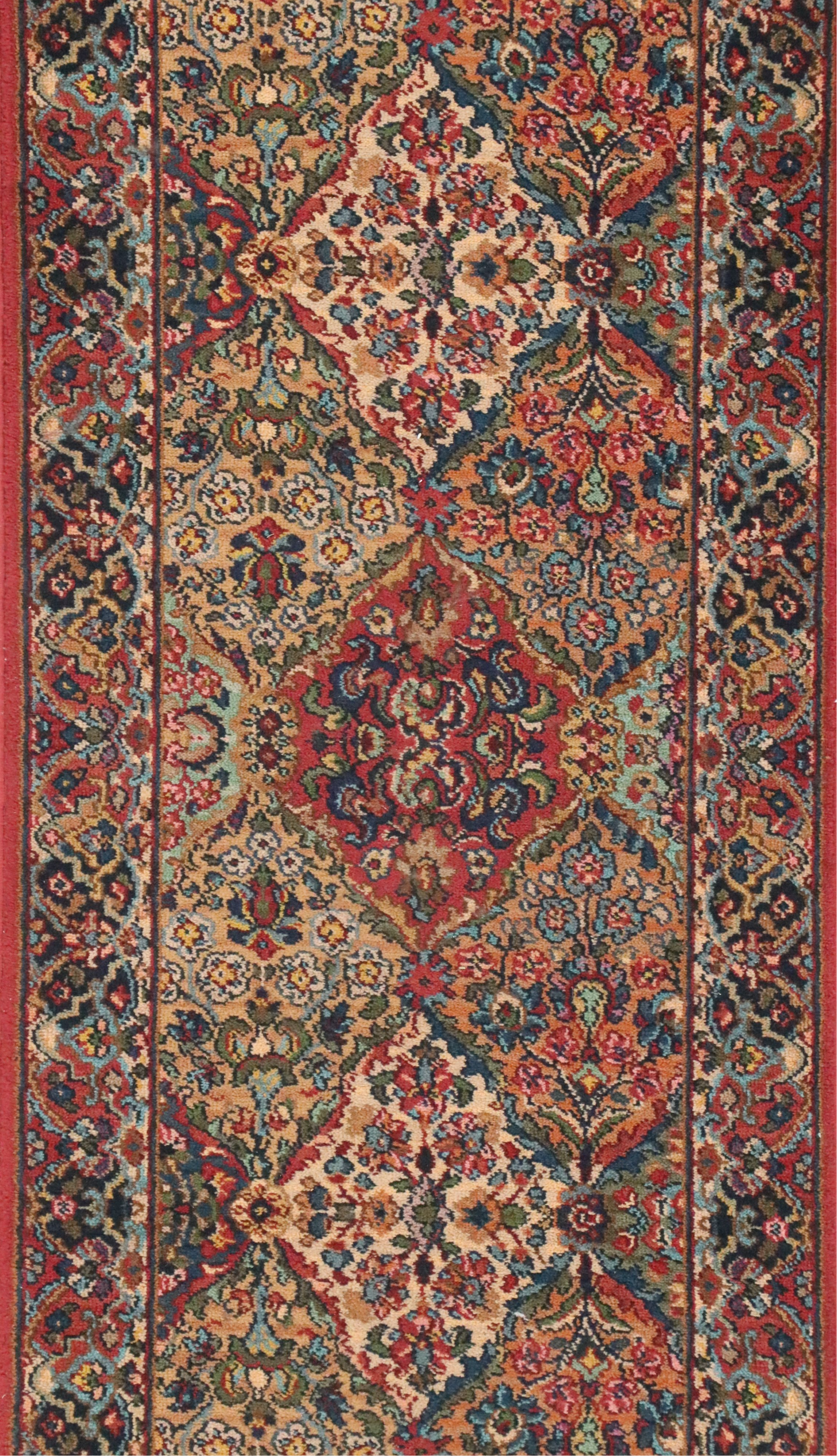 2'7 x 9'4 Machine Made Karastan "Kirman" Carpet Runner