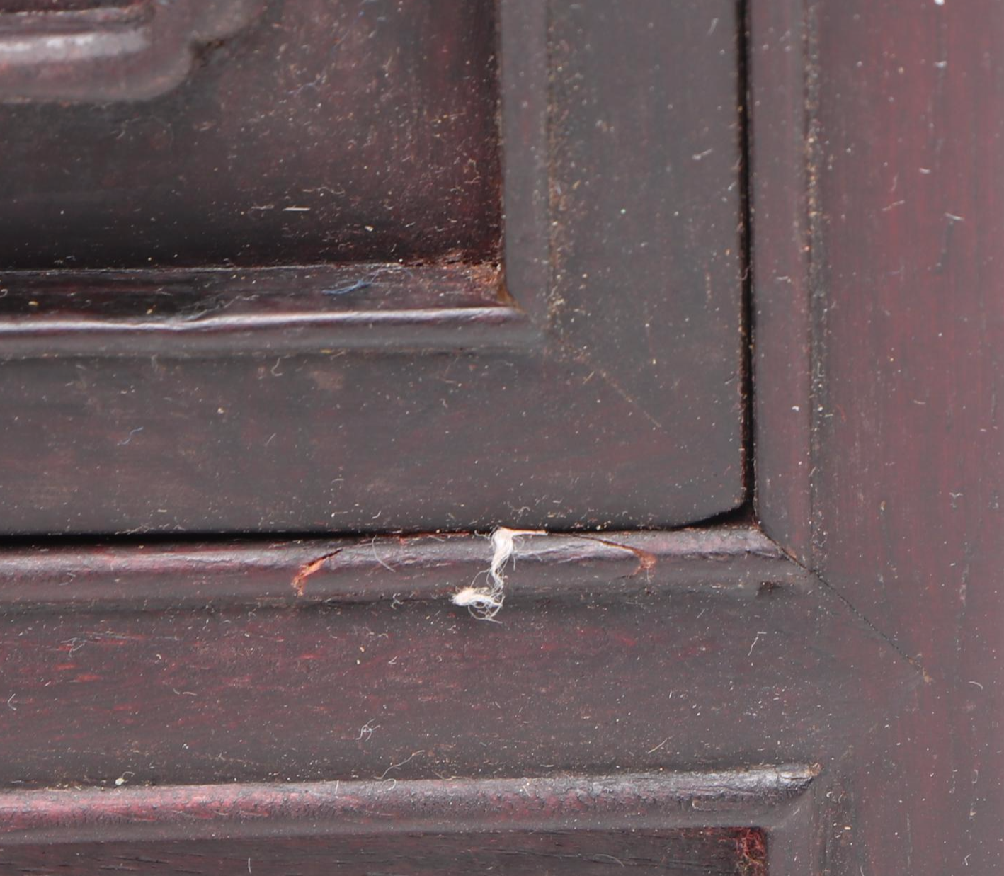 Chinoiserie Carved Wood Cabinet, Mid to Late 20th Century