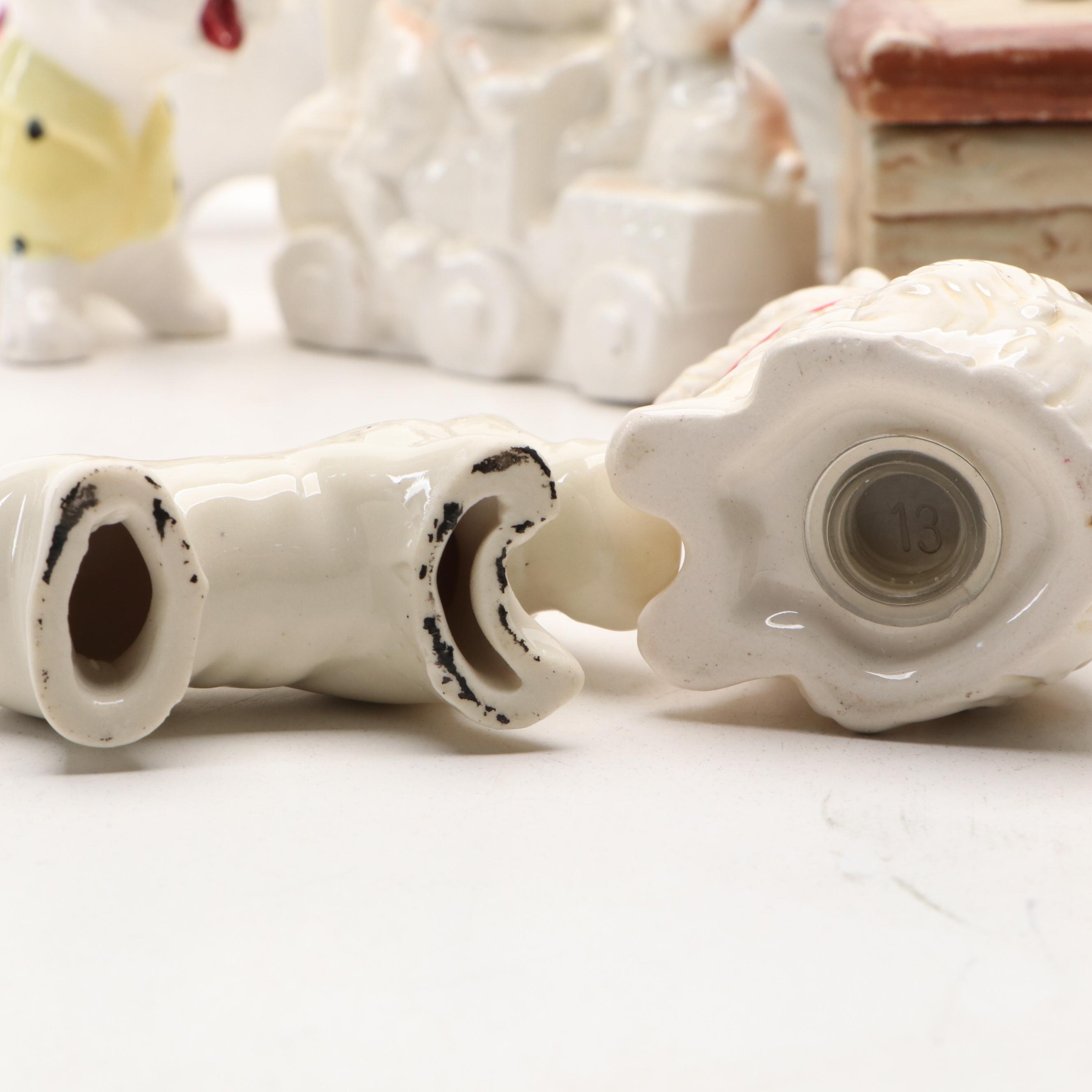 Vintage Westie & Schnauzer Dog Figurines & More Decor, Early to Mid-20th Century