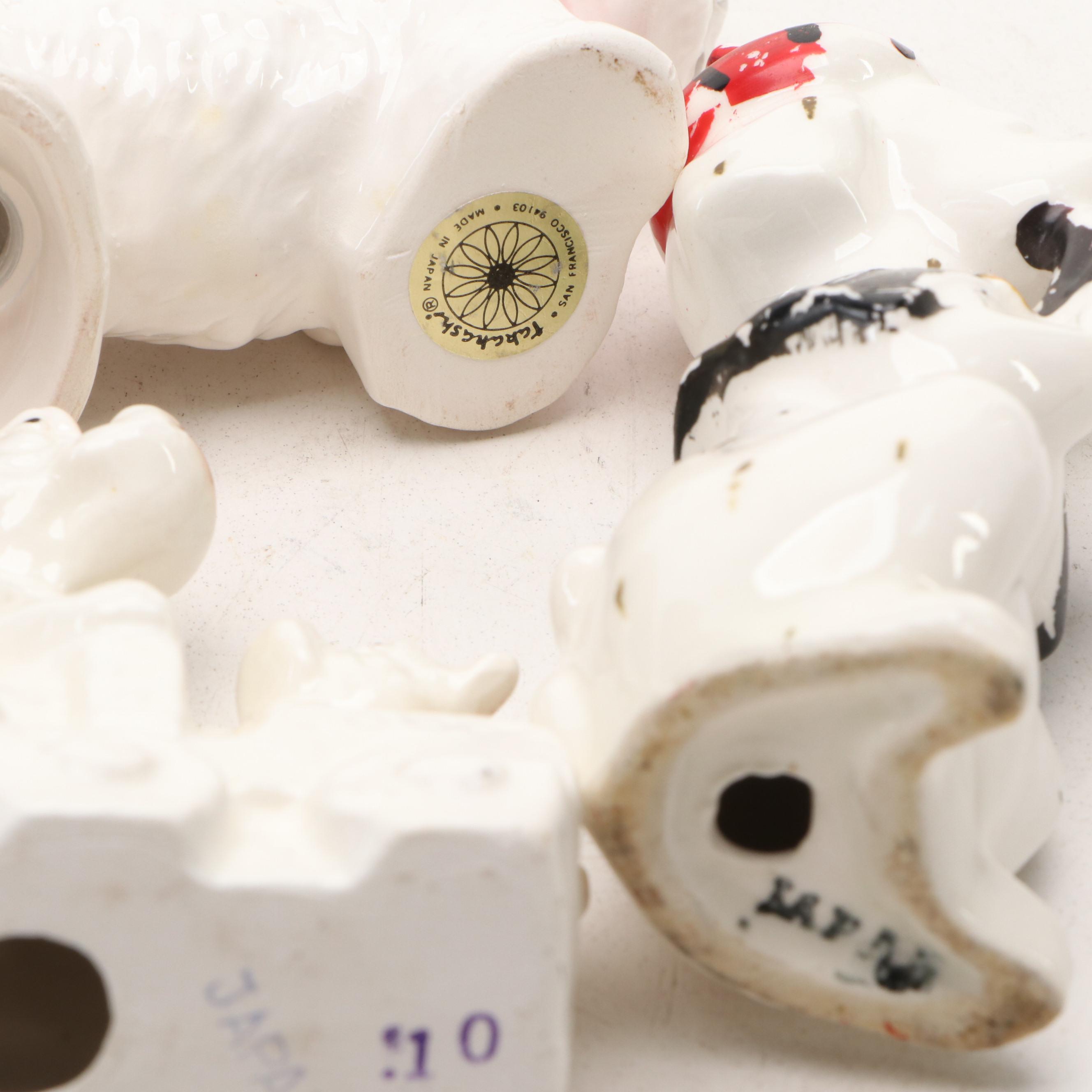 Vintage Westie & Schnauzer Dog Figurines & More Decor, Early to Mid-20th Century