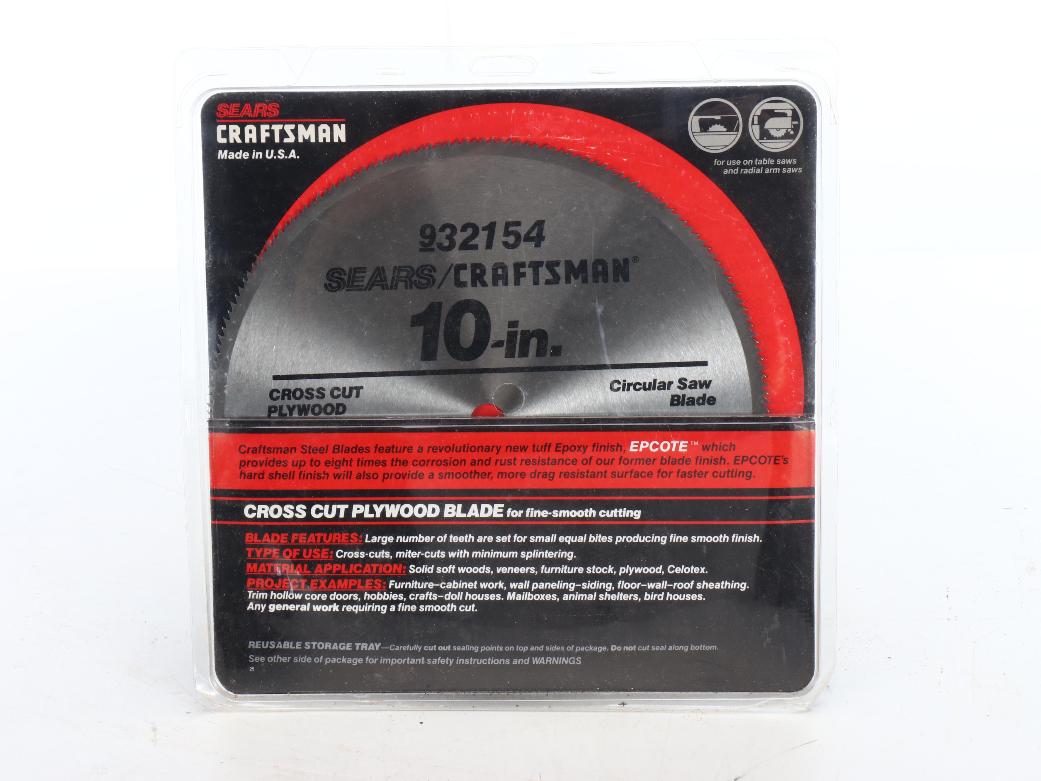 Craftsman 3HP 10" Compound Miter Saw with Spare Blade