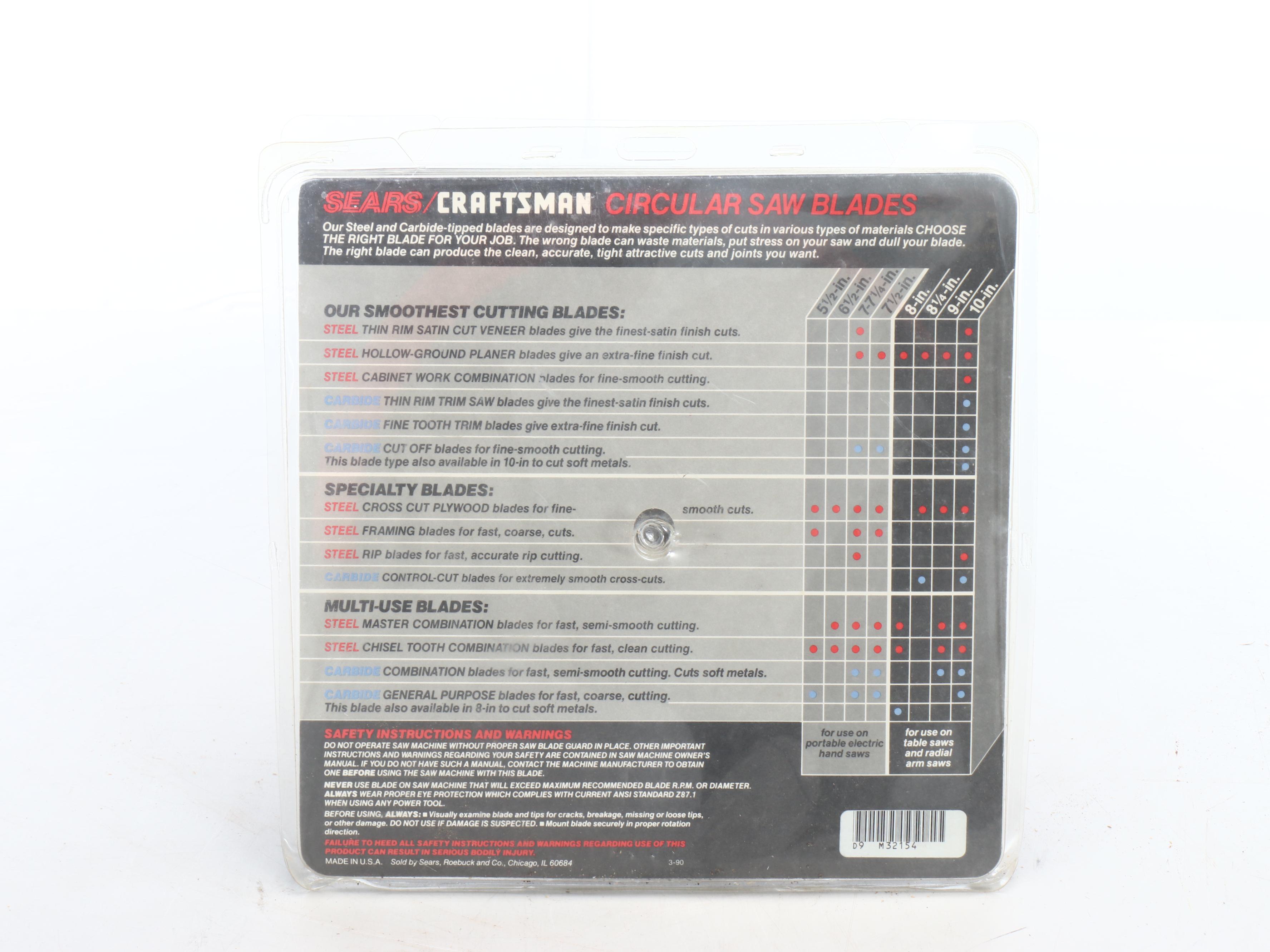 Craftsman 3HP 10" Compound Miter Saw with Spare Blade