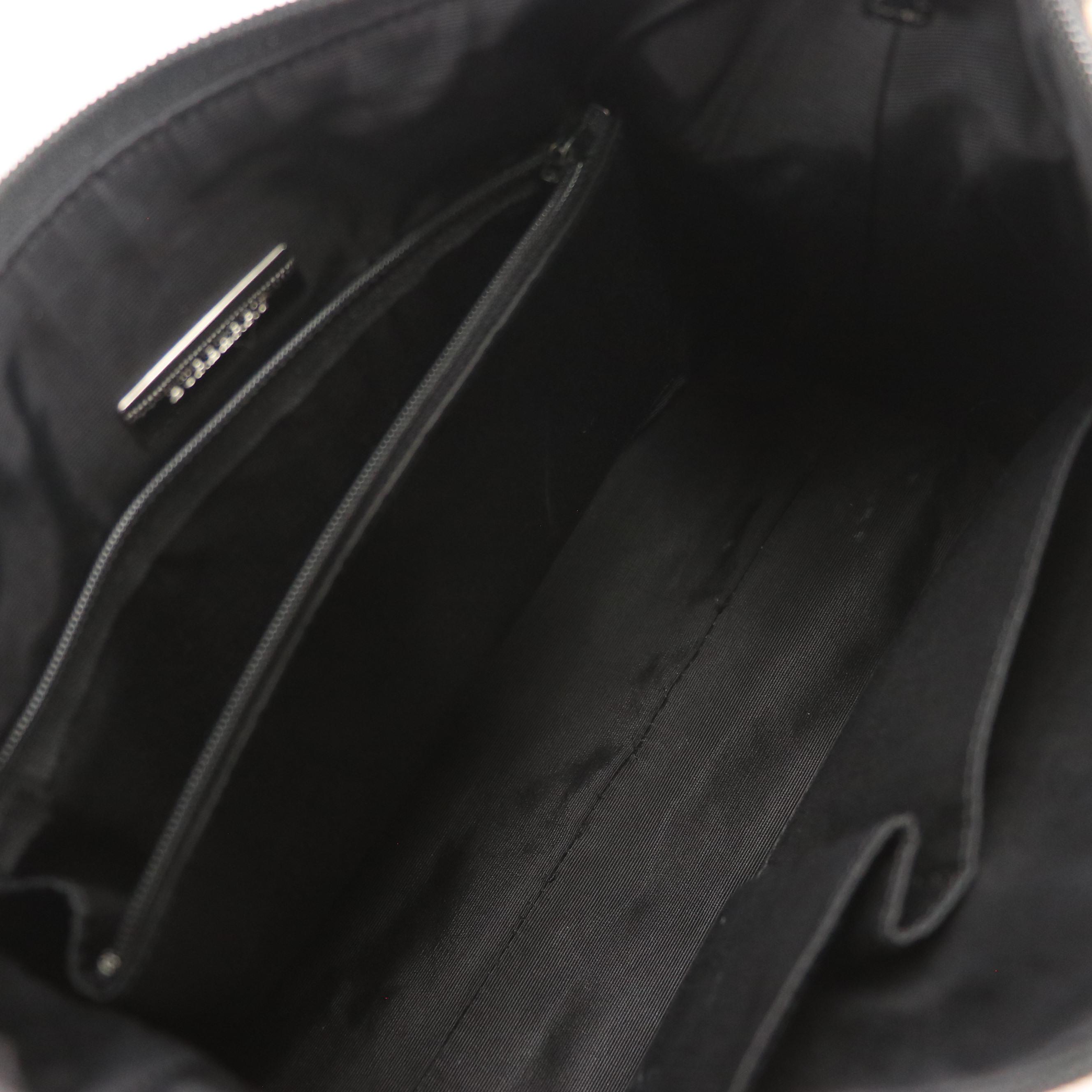 Burberry Hobo Shoulder Bag in Nova Check Canvas and Black Saffiano Leather Trim