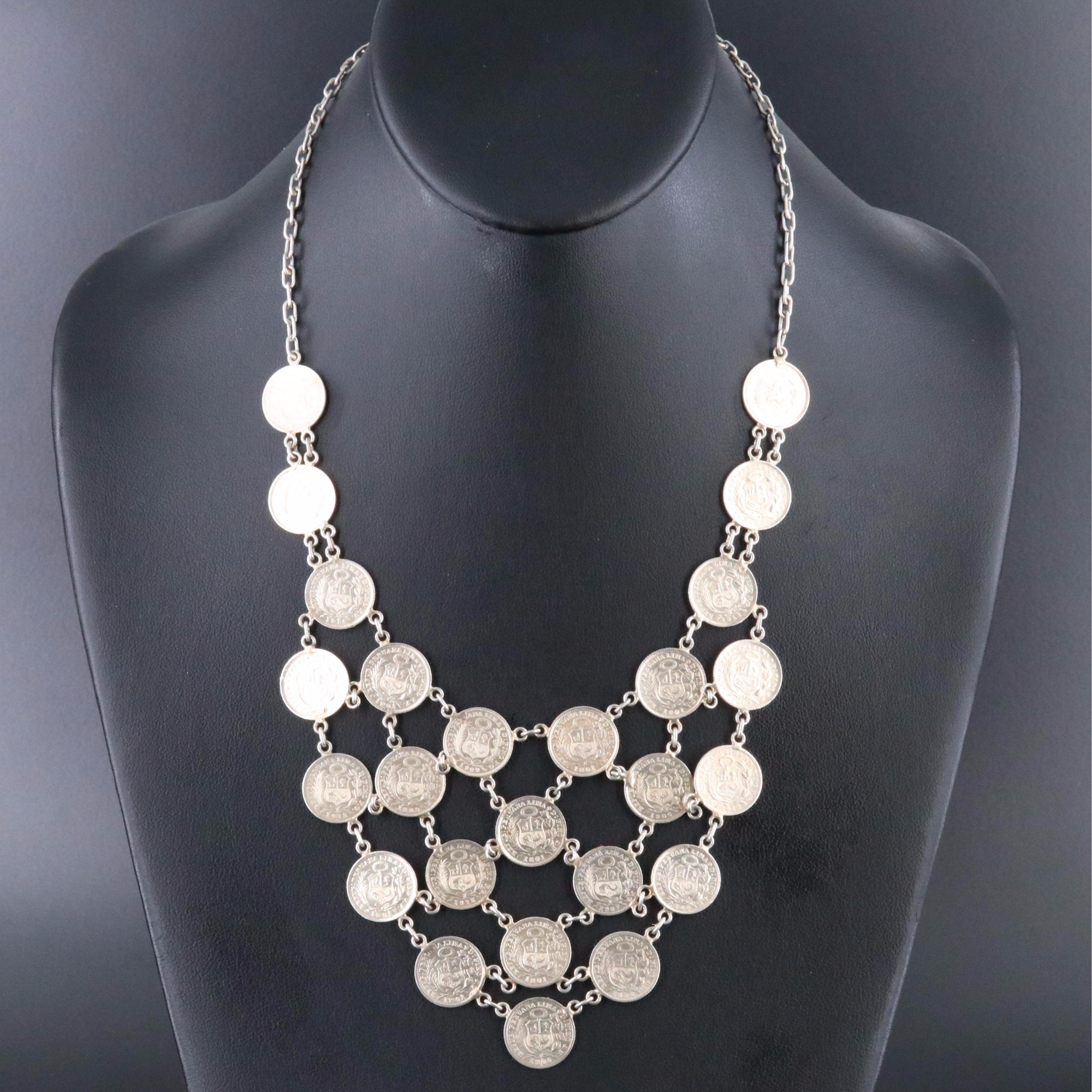 Sterling Coin Necklace