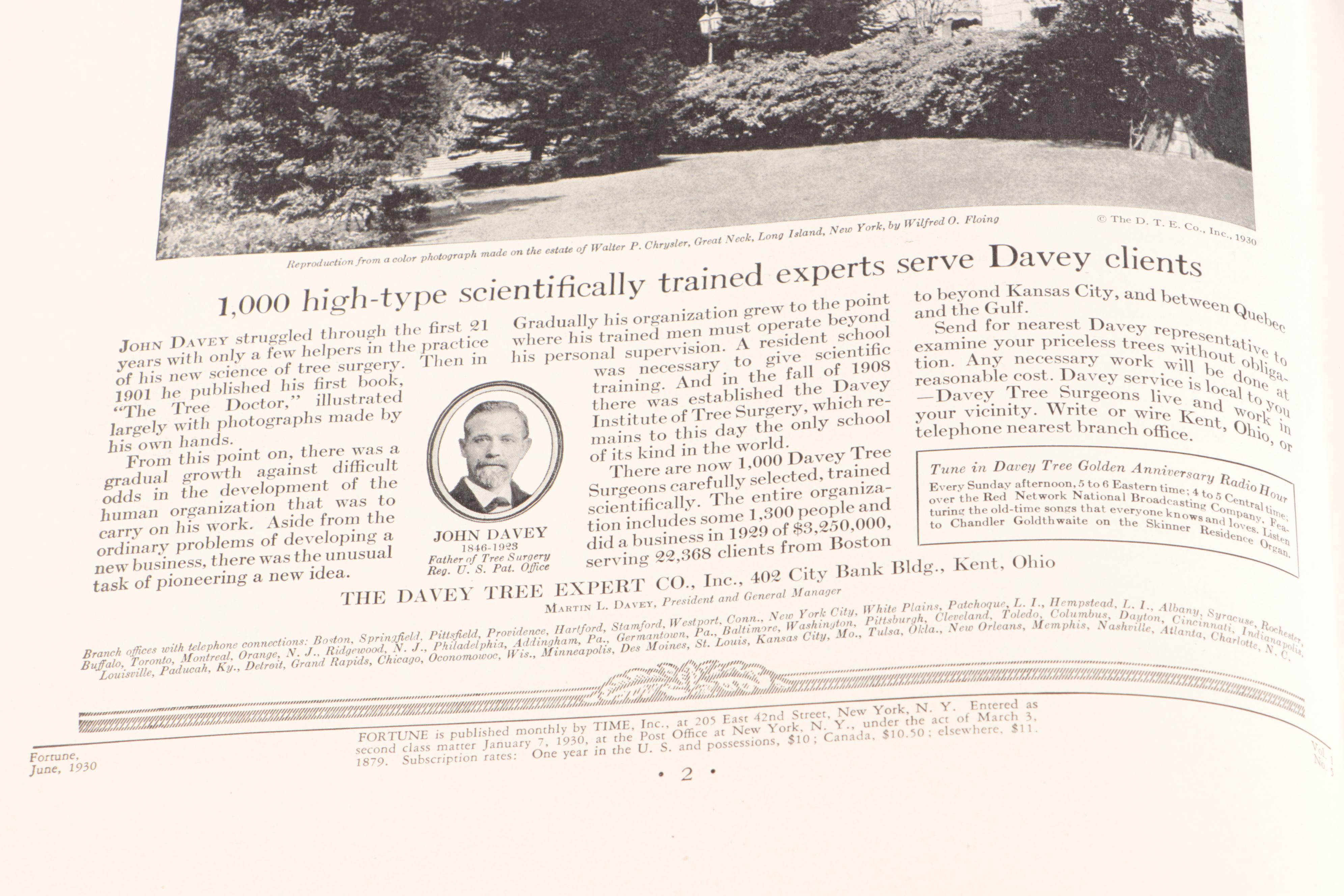 Illustrated "Fortune" Magazine Issues, 1930