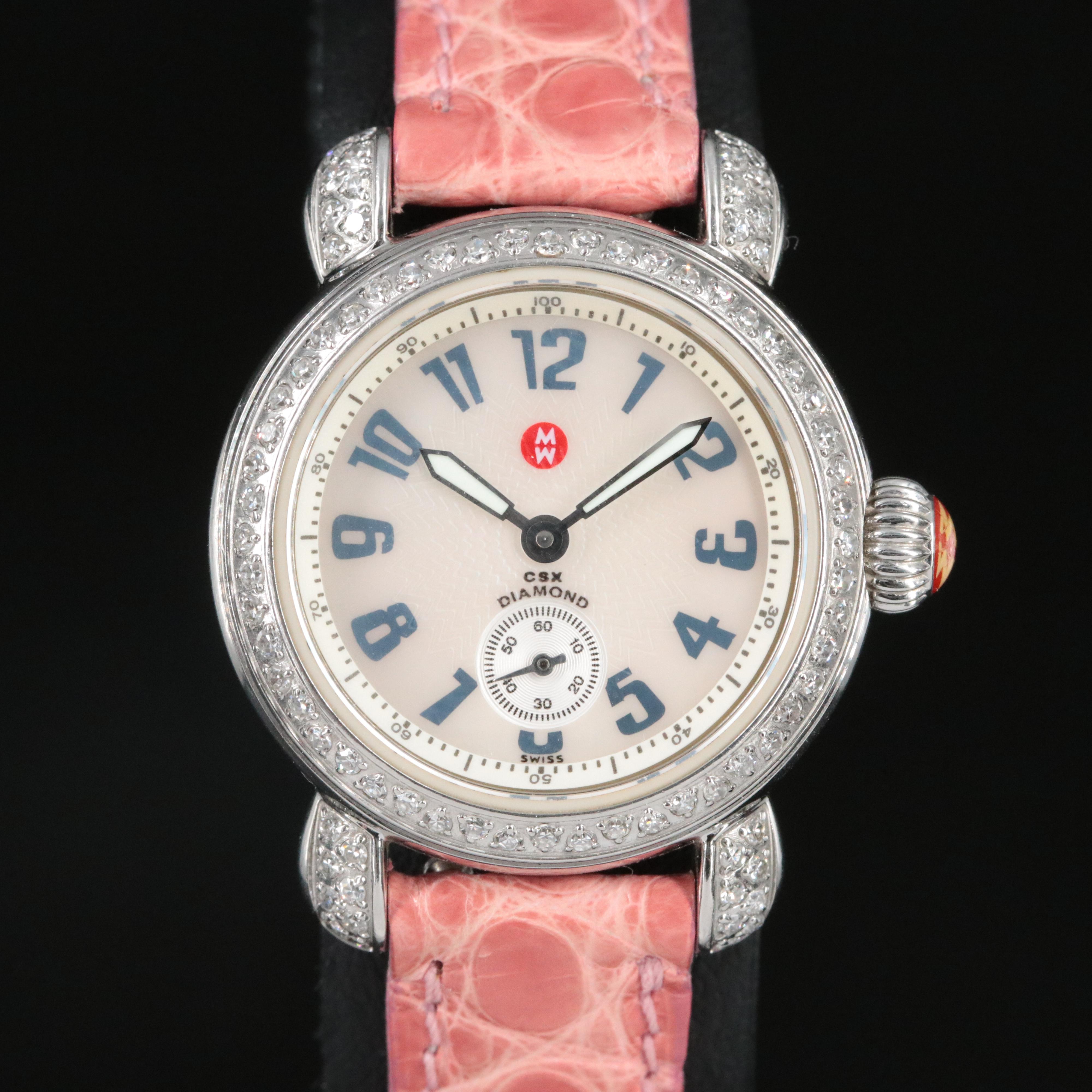 Michele Petite CSX Diamond Watch
