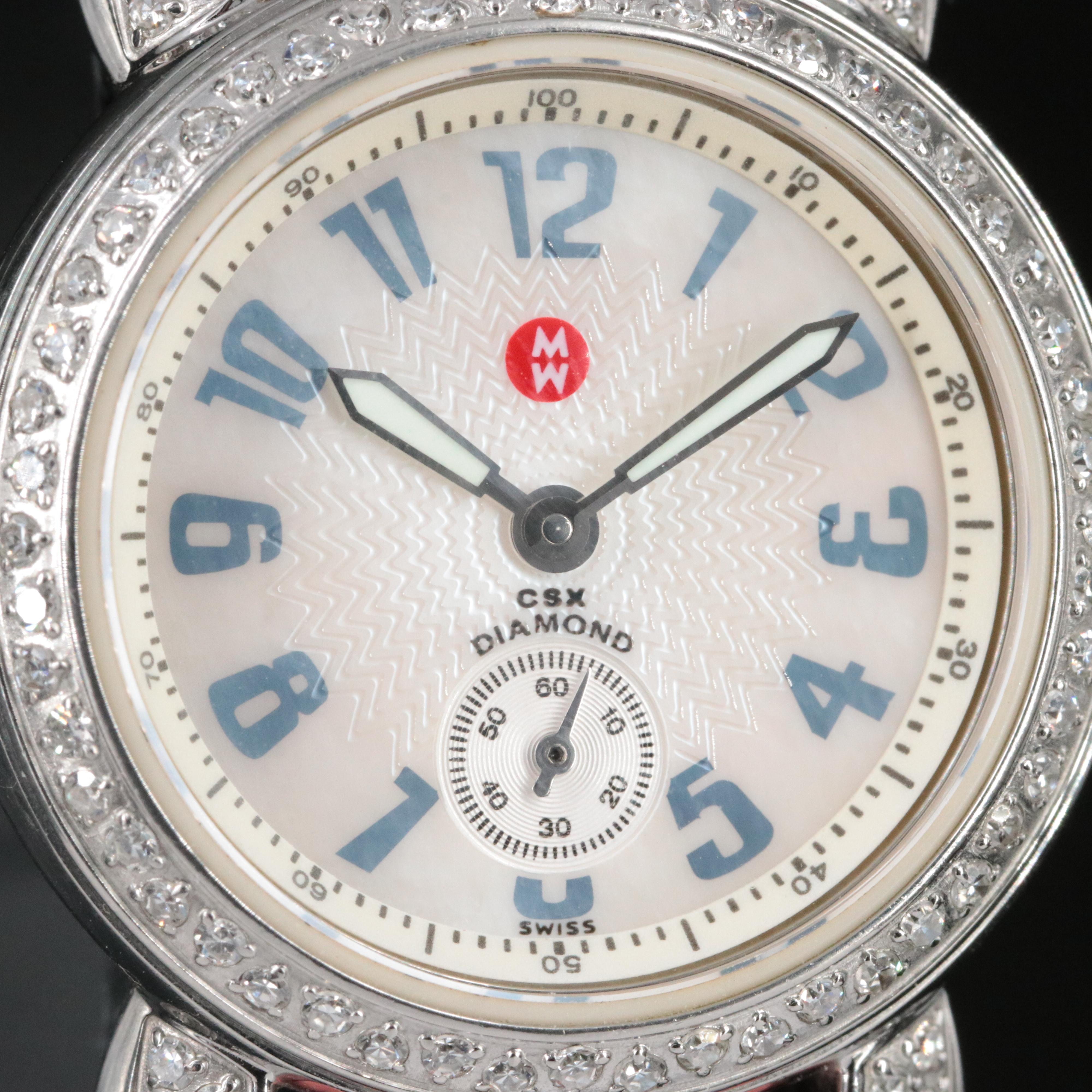 Michele Petite CSX Diamond Watch