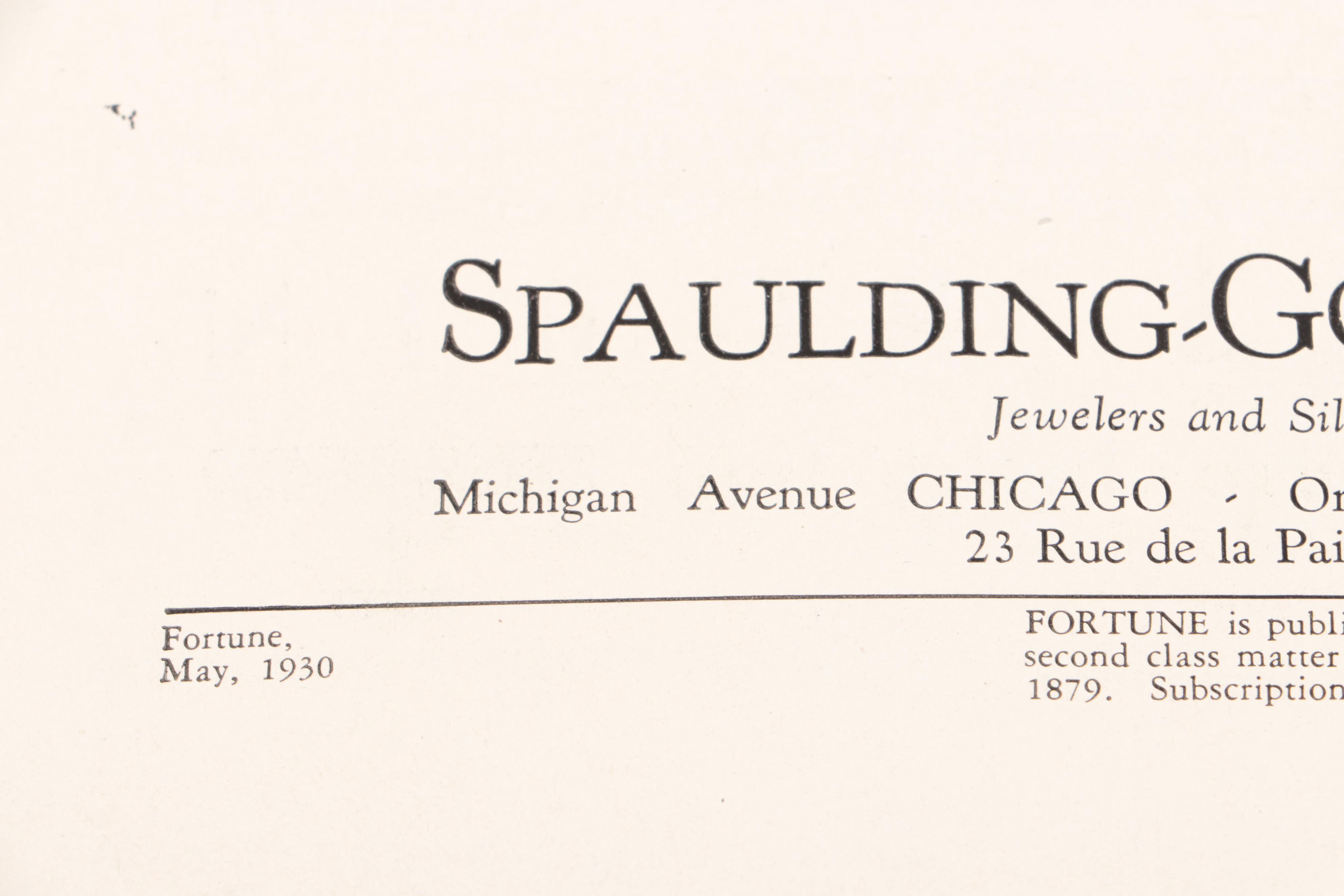 Illustrated "Fortune" Magazine Issues, 1930