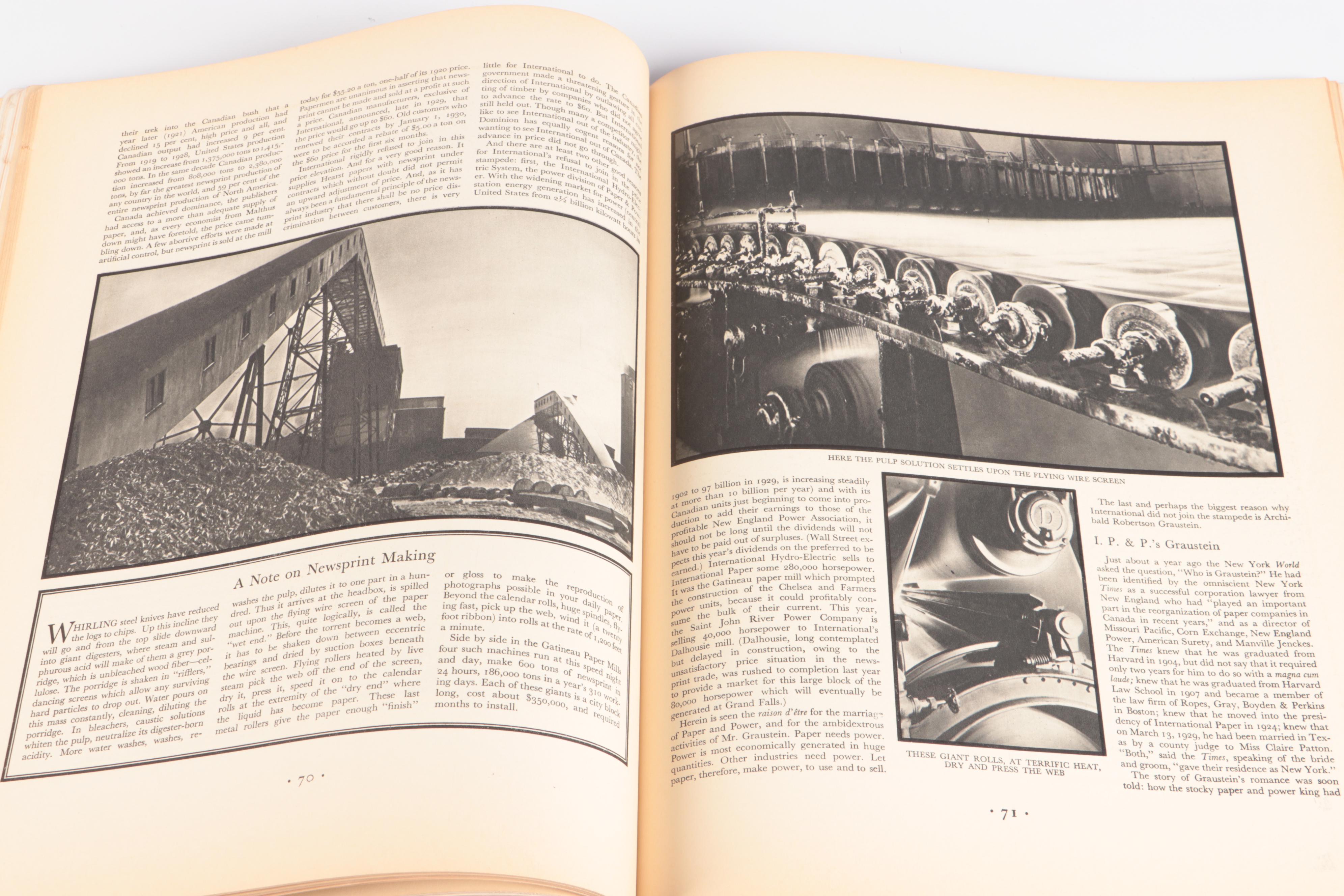 Illustrated "Fortune" Magazine Issues, 1930