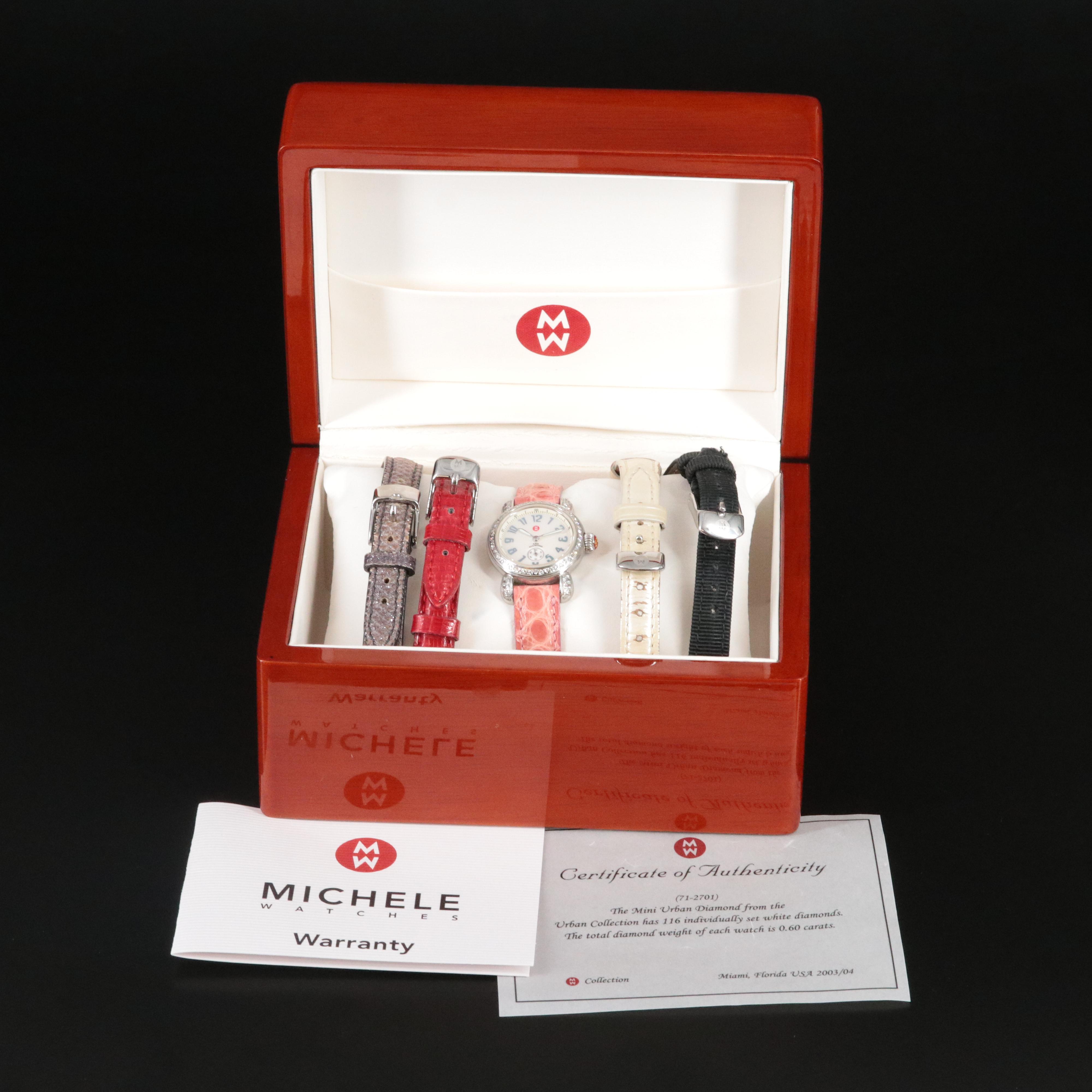 Michele Petite CSX Diamond Watch