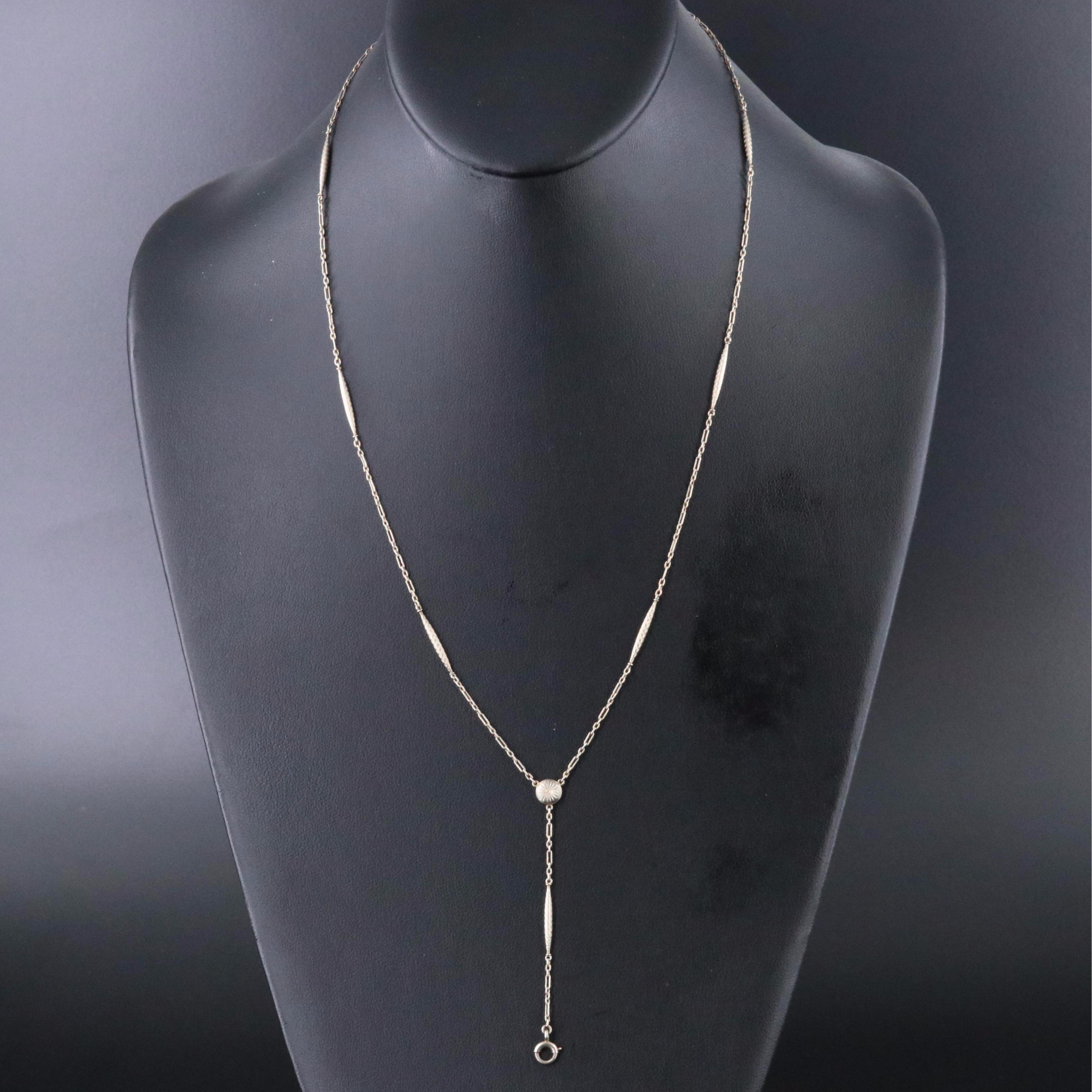 Vintage 14K Station Guard Chain