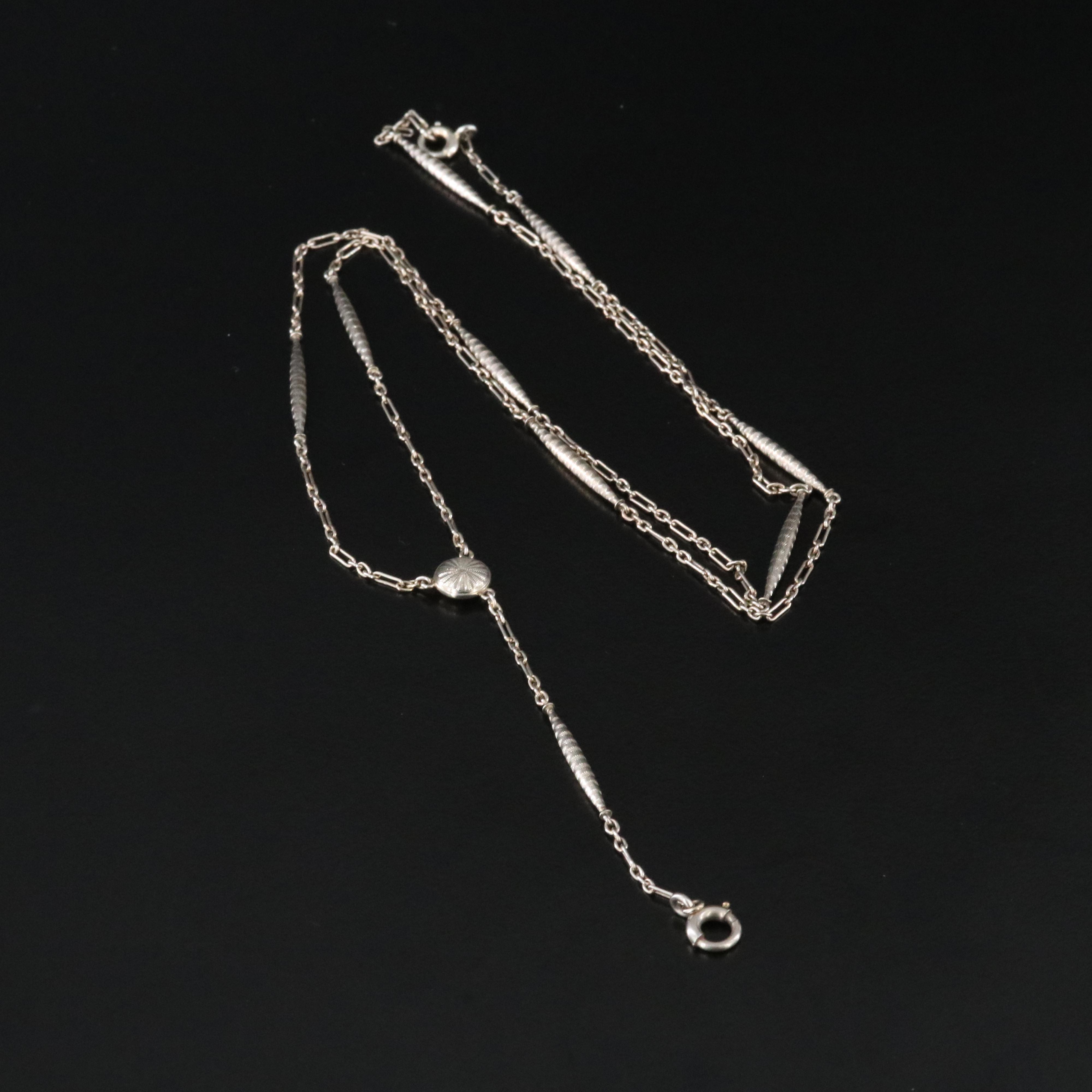 Vintage 14K Station Guard Chain