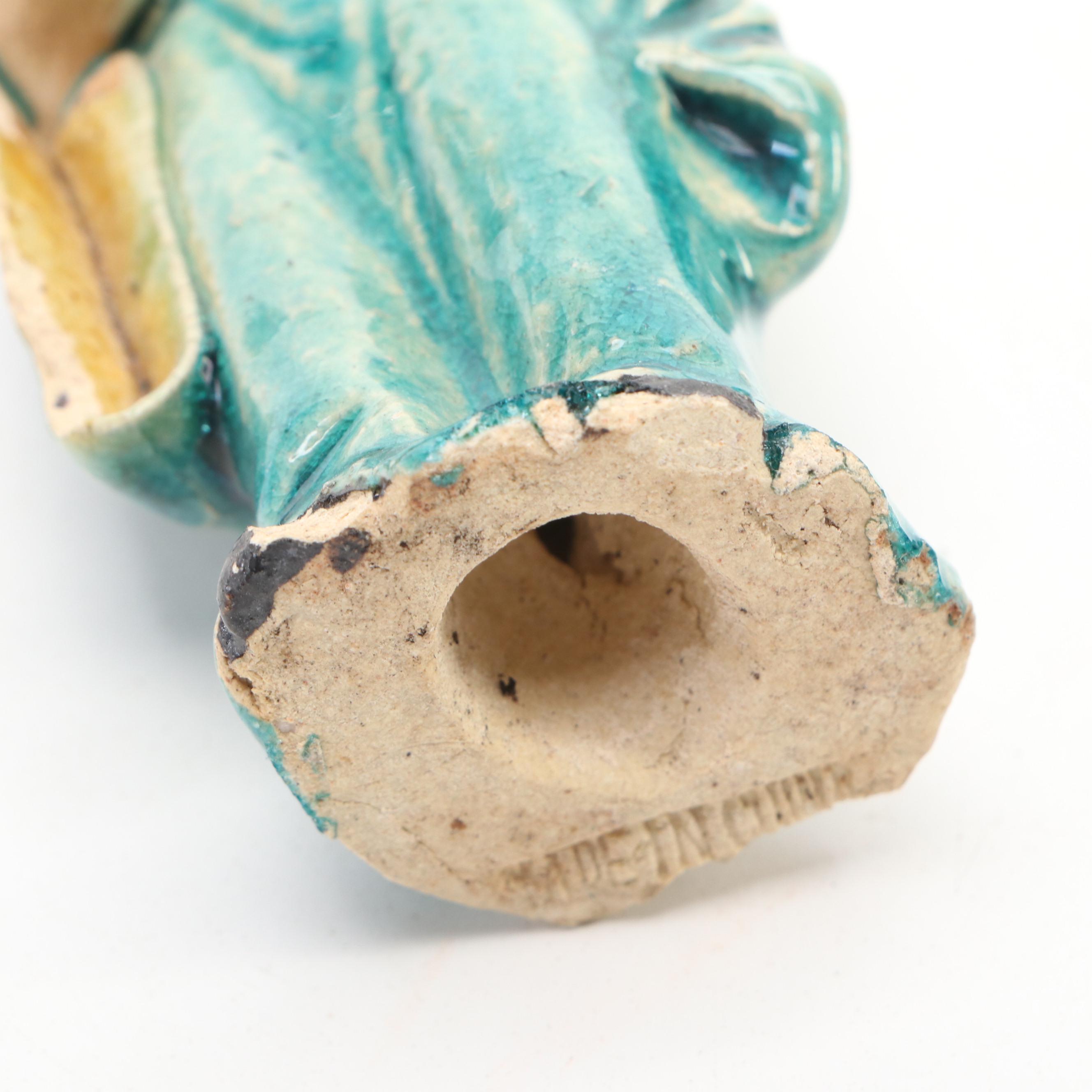 Chinese Shiwan-Ware Hand-Painted Figurines