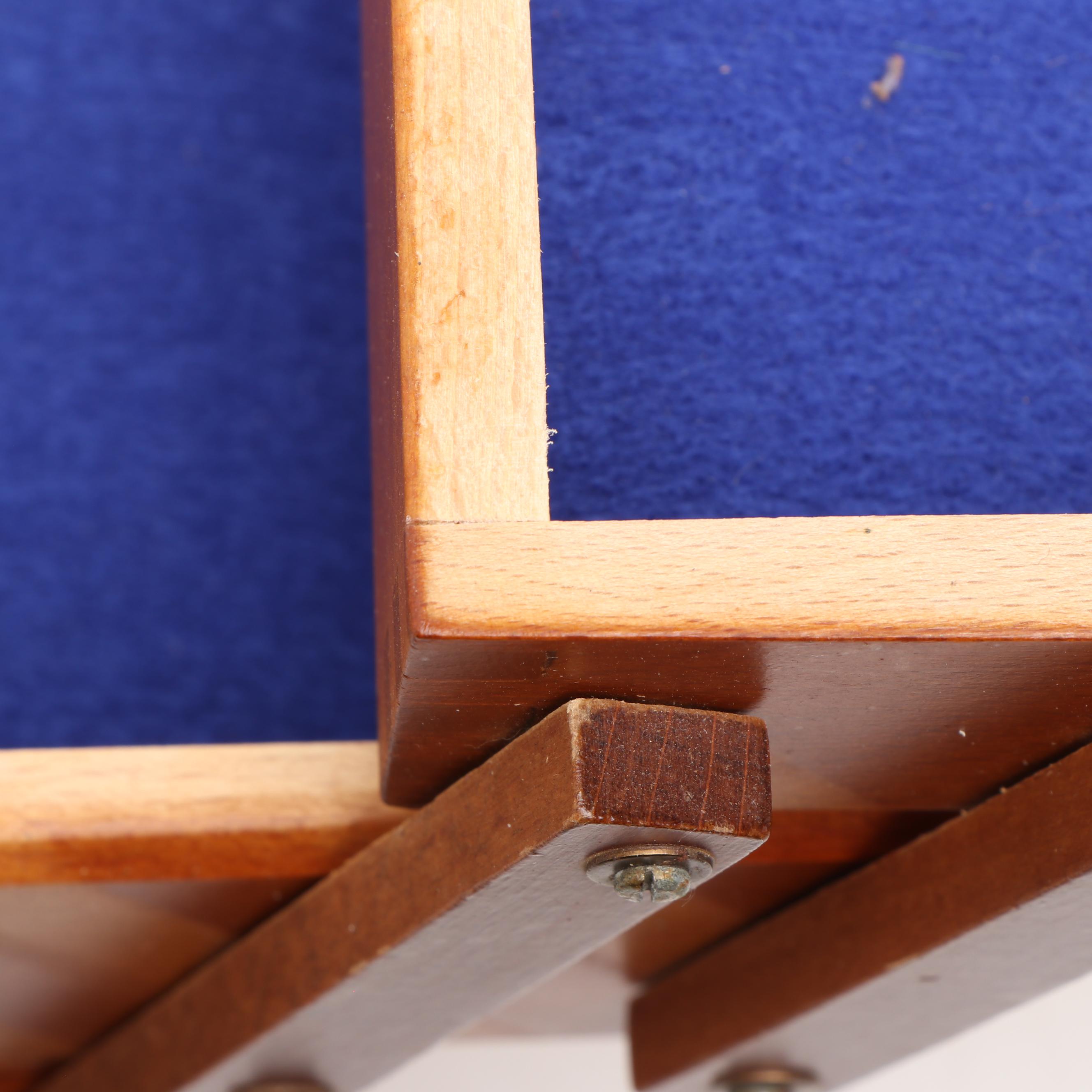 Vintage Wooden Accordian Sewing Box