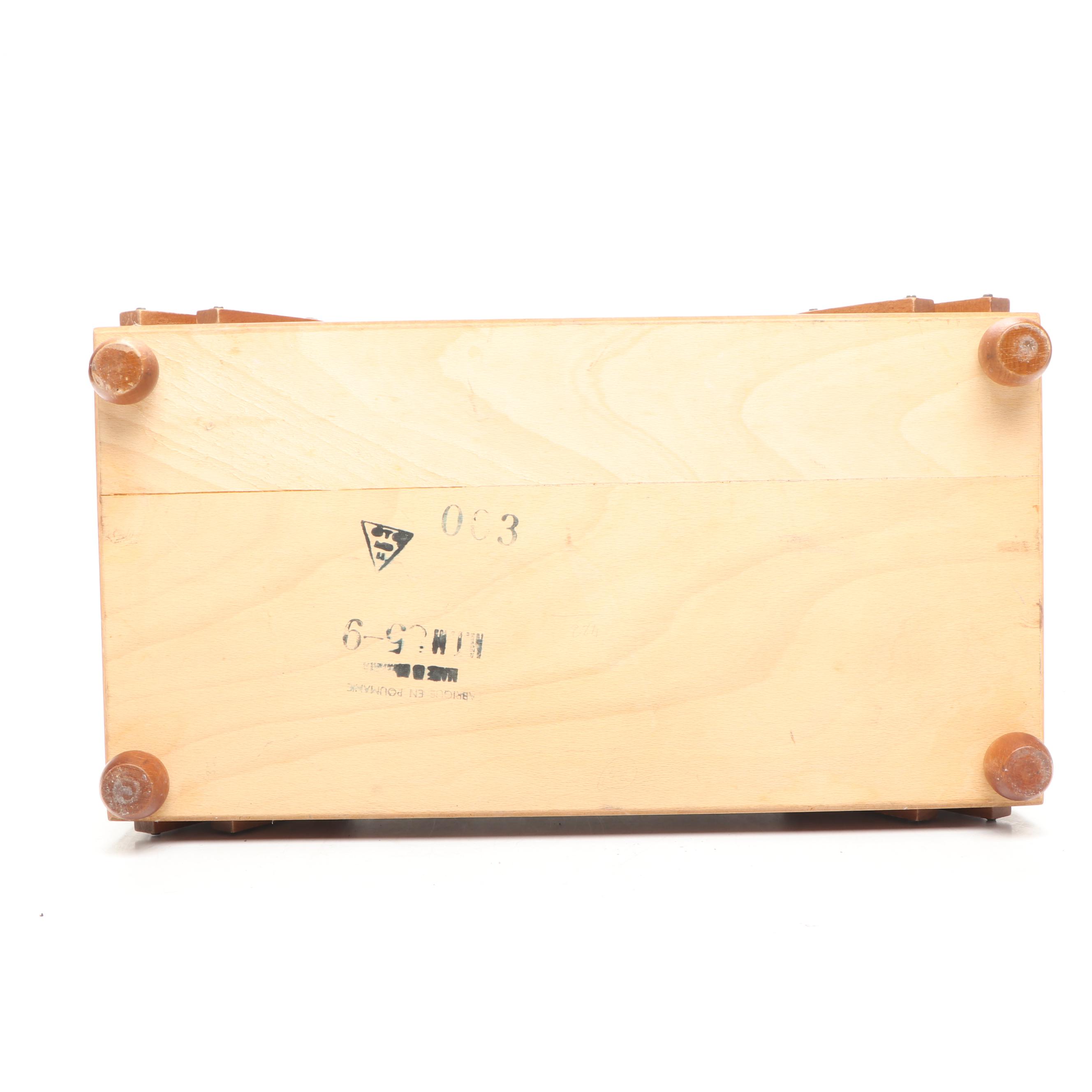 Vintage Wooden Accordian Sewing Box