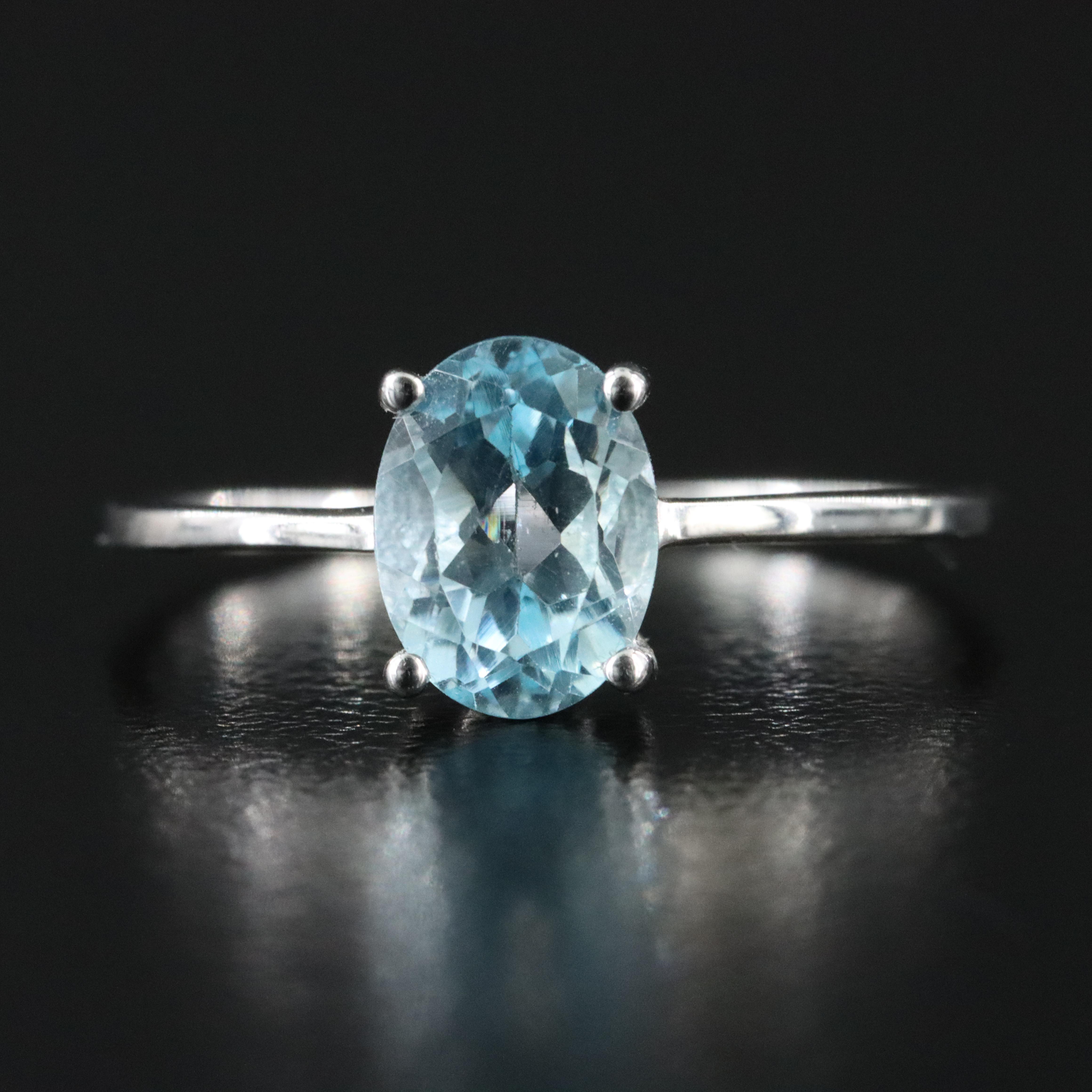 Sterling Sky Blue Topaz Ring