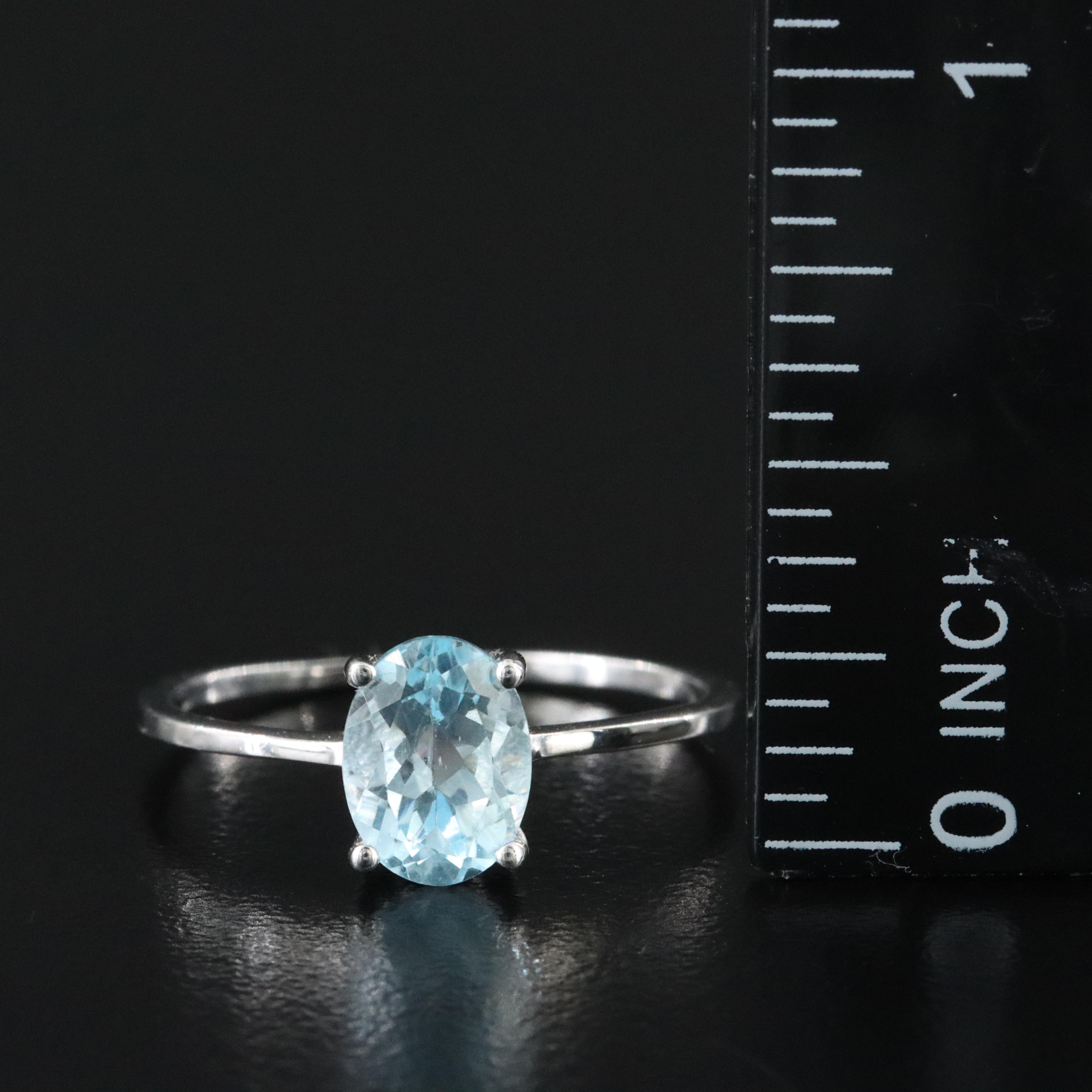 Sterling Sky Blue Topaz Ring