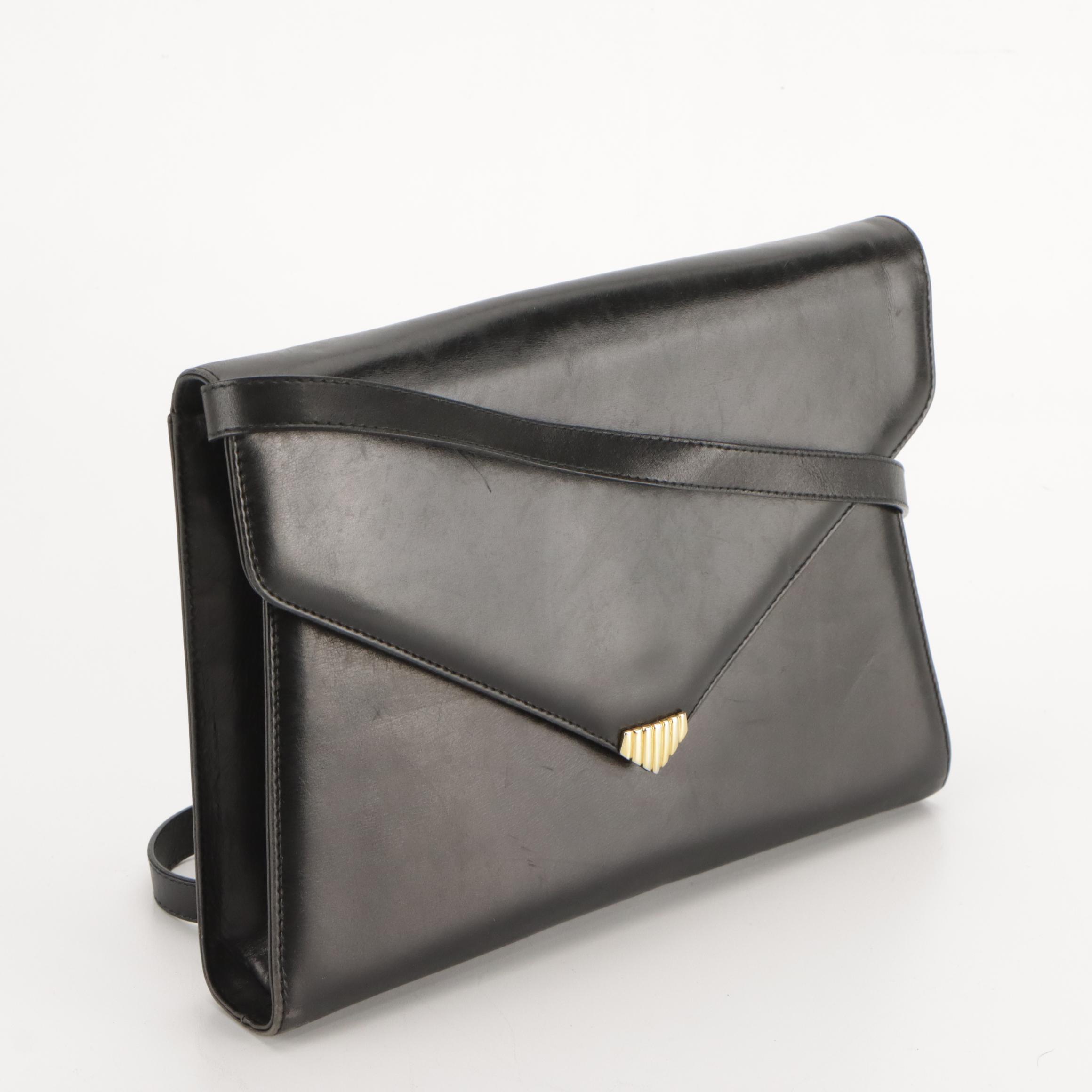 Salvatore Ferragamo Leather Envelope Flap Clutch/Shoulder Bag and Worth Tote