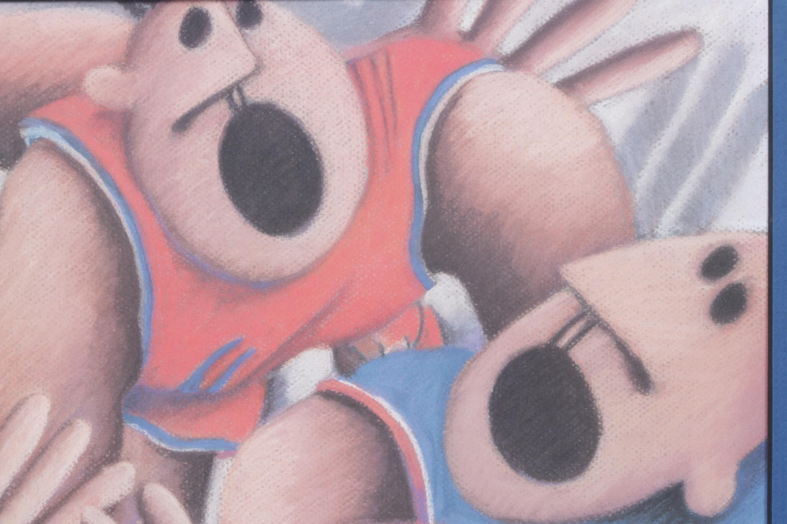 Janet Darby Offset Lithograph "Off the Rim"