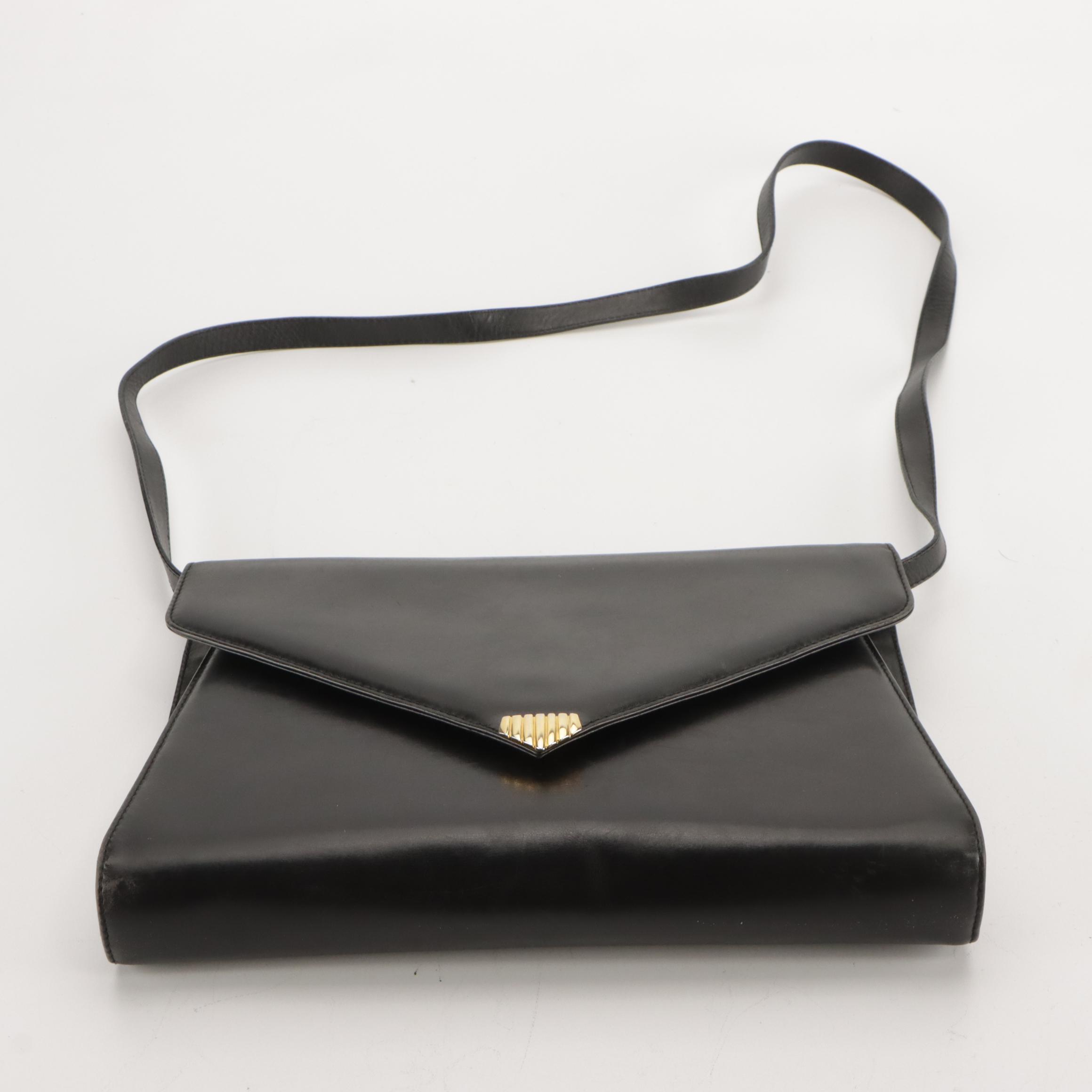 Salvatore Ferragamo Leather Envelope Flap Clutch/Shoulder Bag and Worth Tote