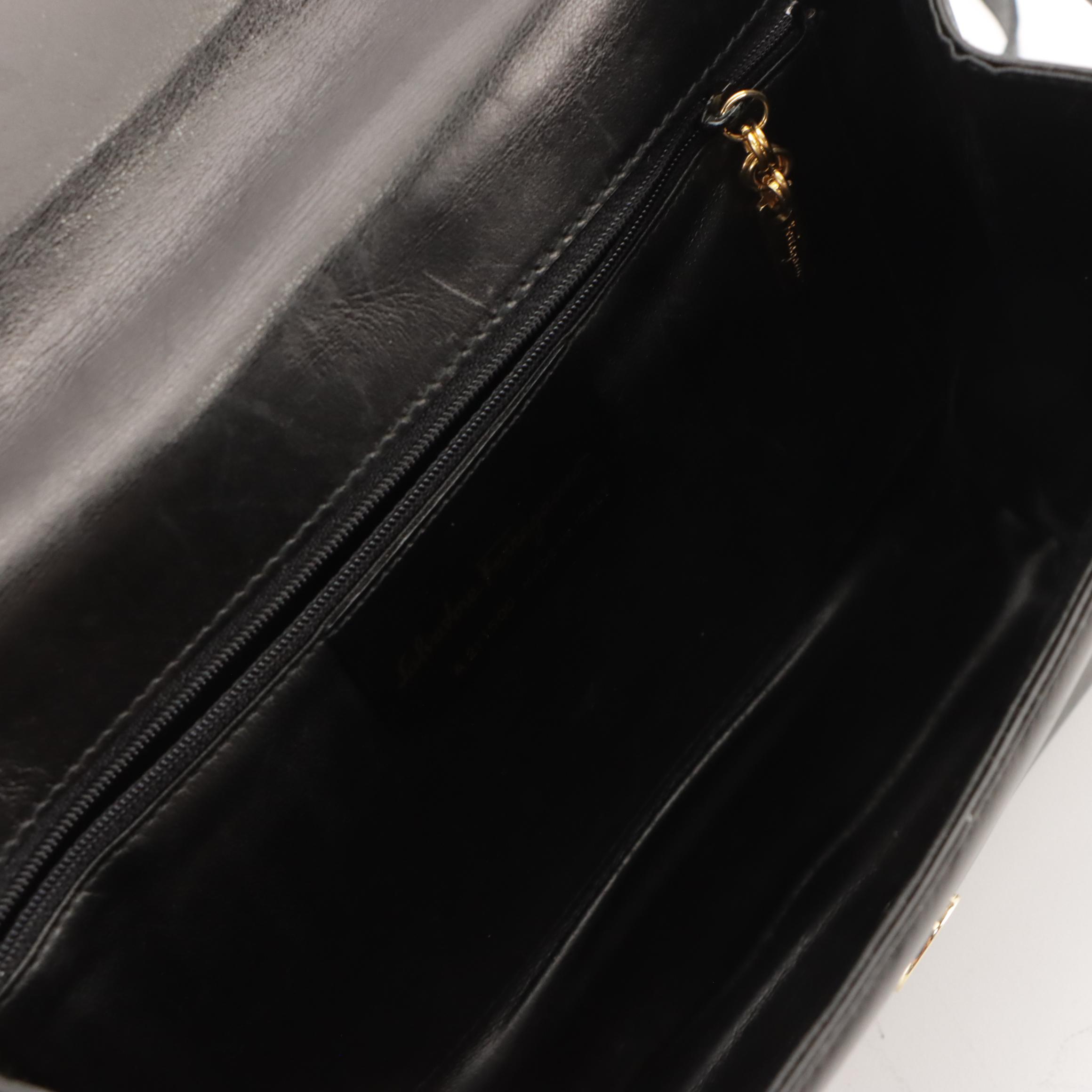 Salvatore Ferragamo Leather Envelope Flap Clutch/Shoulder Bag and Worth Tote