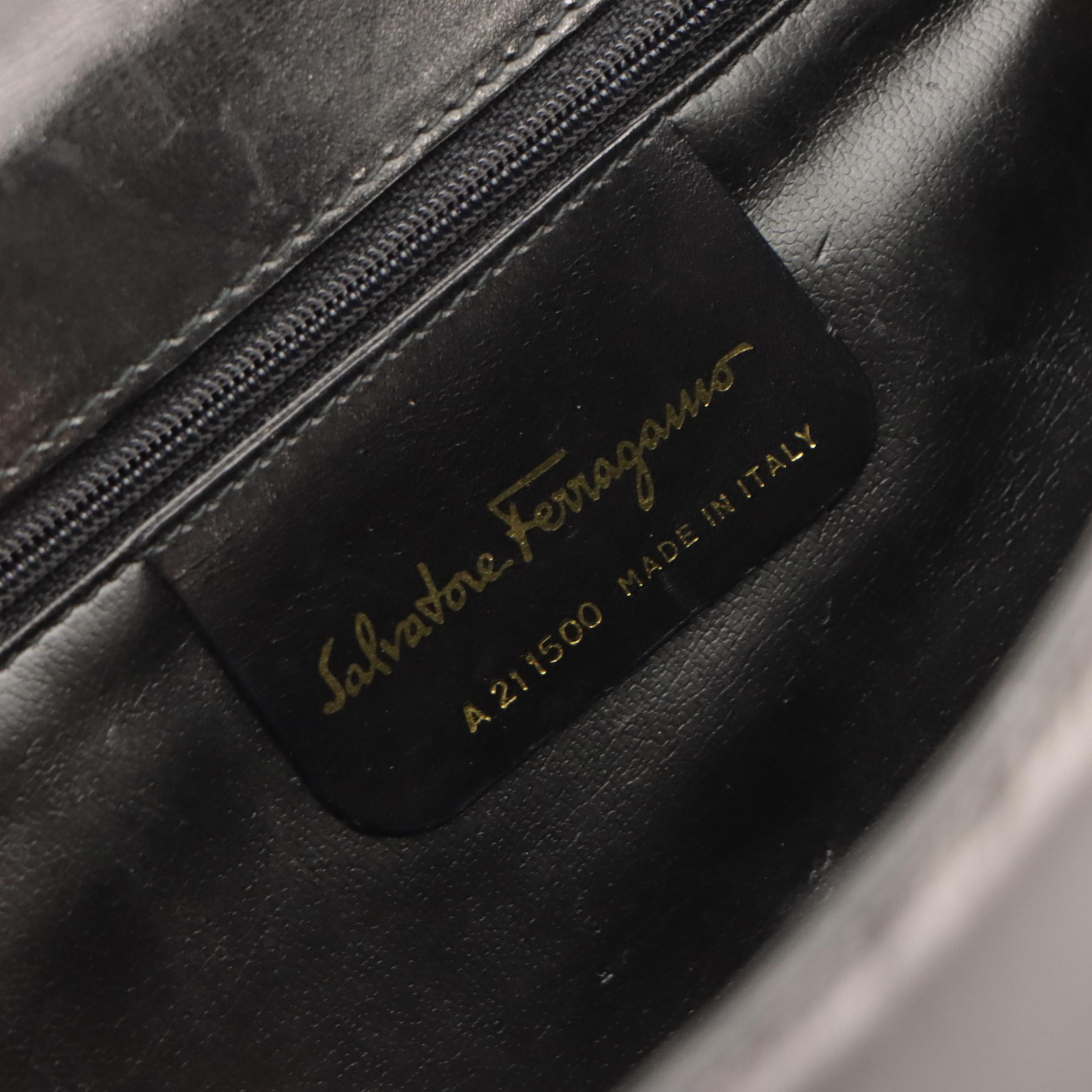 Salvatore Ferragamo Leather Envelope Flap Clutch/Shoulder Bag and Worth Tote