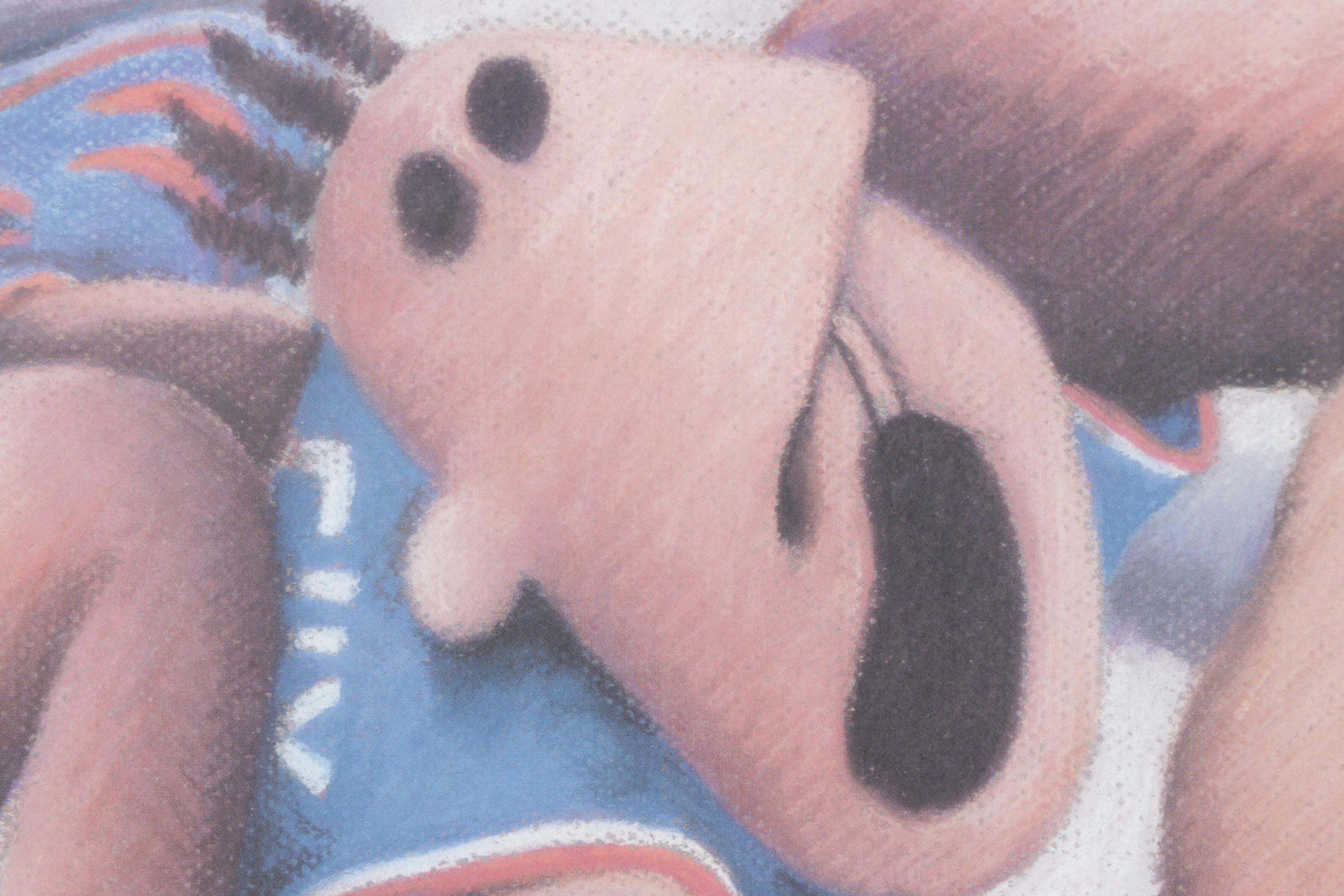 Janet Darby Offset Lithograph "Off the Rim"