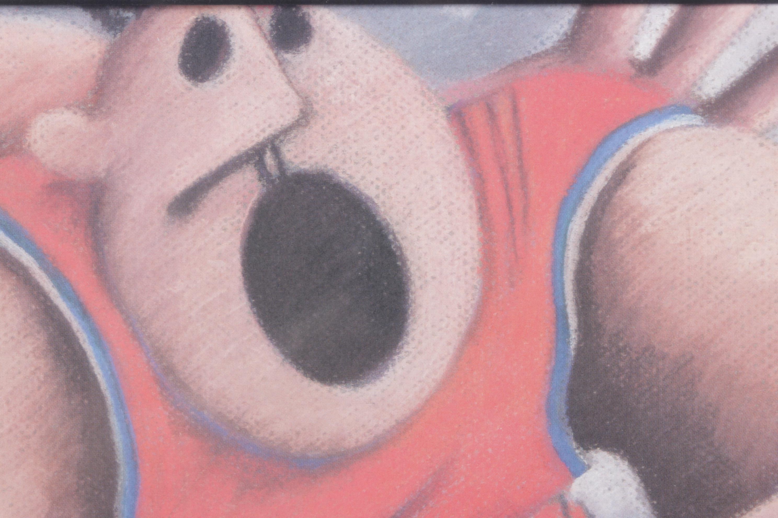 Janet Darby Offset Lithograph "Off the Rim"