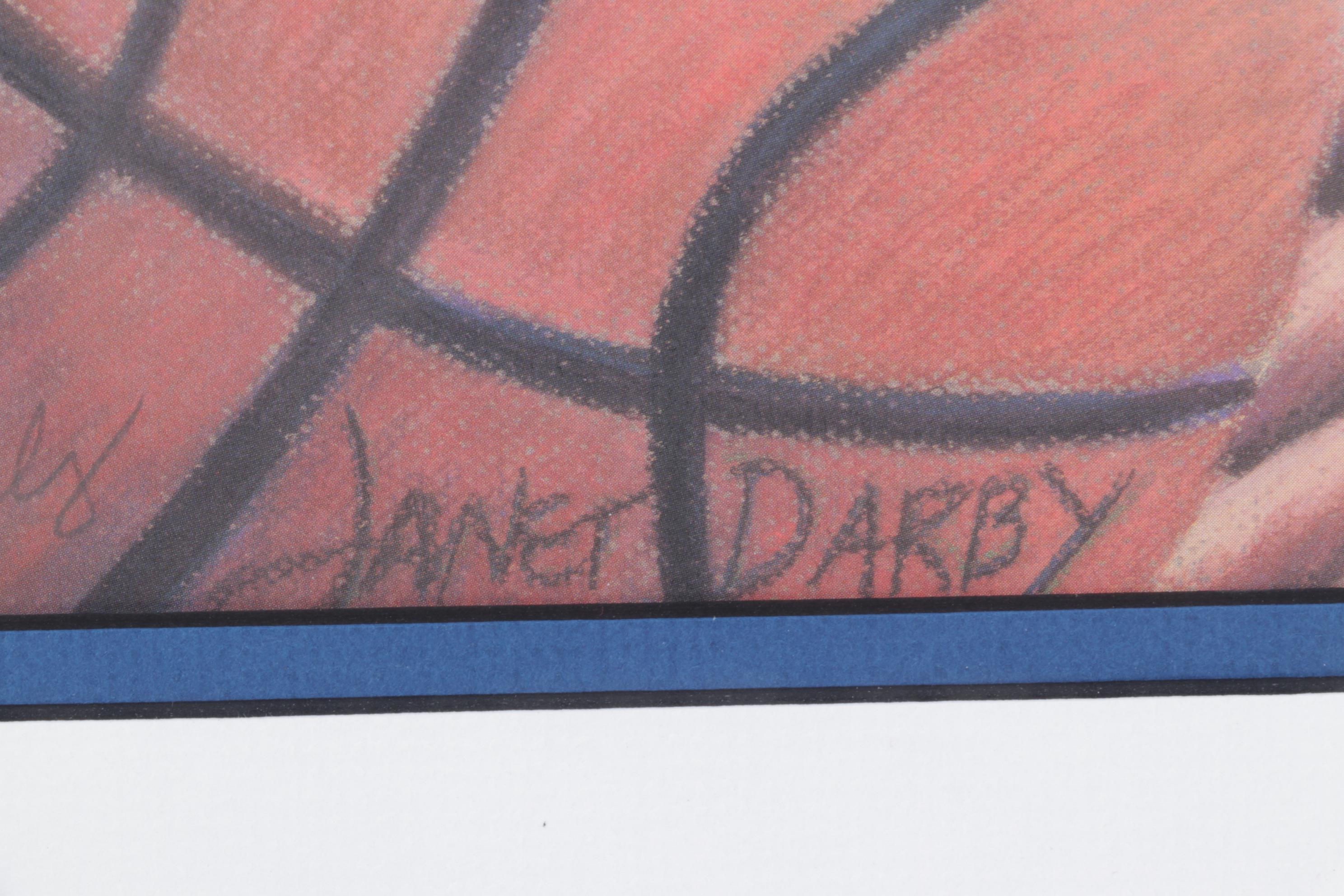 Janet Darby Offset Lithograph "Off the Rim"