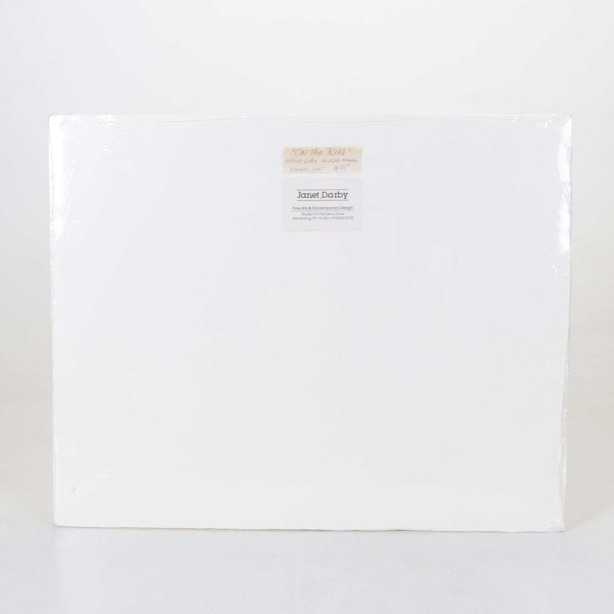 Janet Darby Offset Lithograph "Off the Rim"