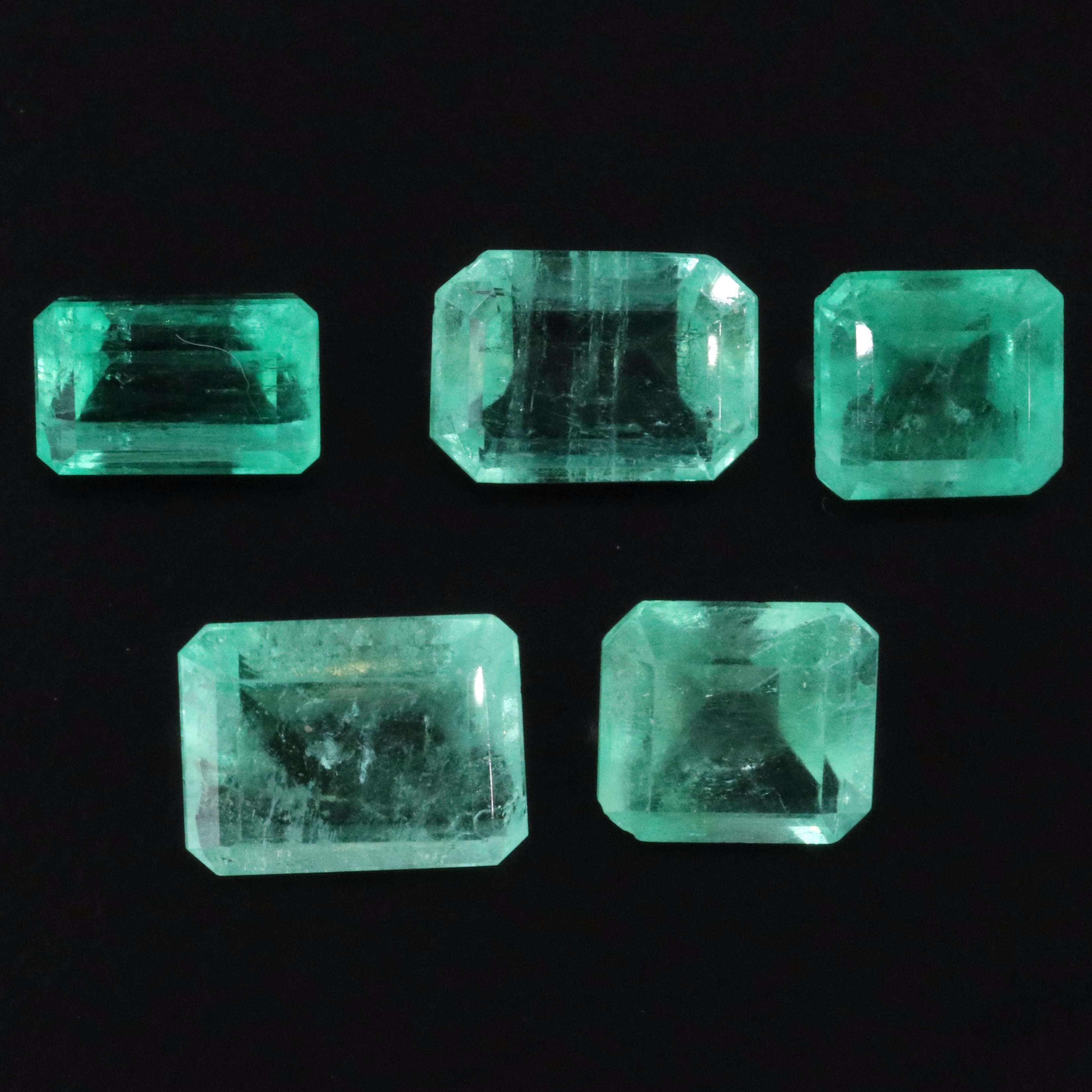 Loose 8.61 CTW Emeralds