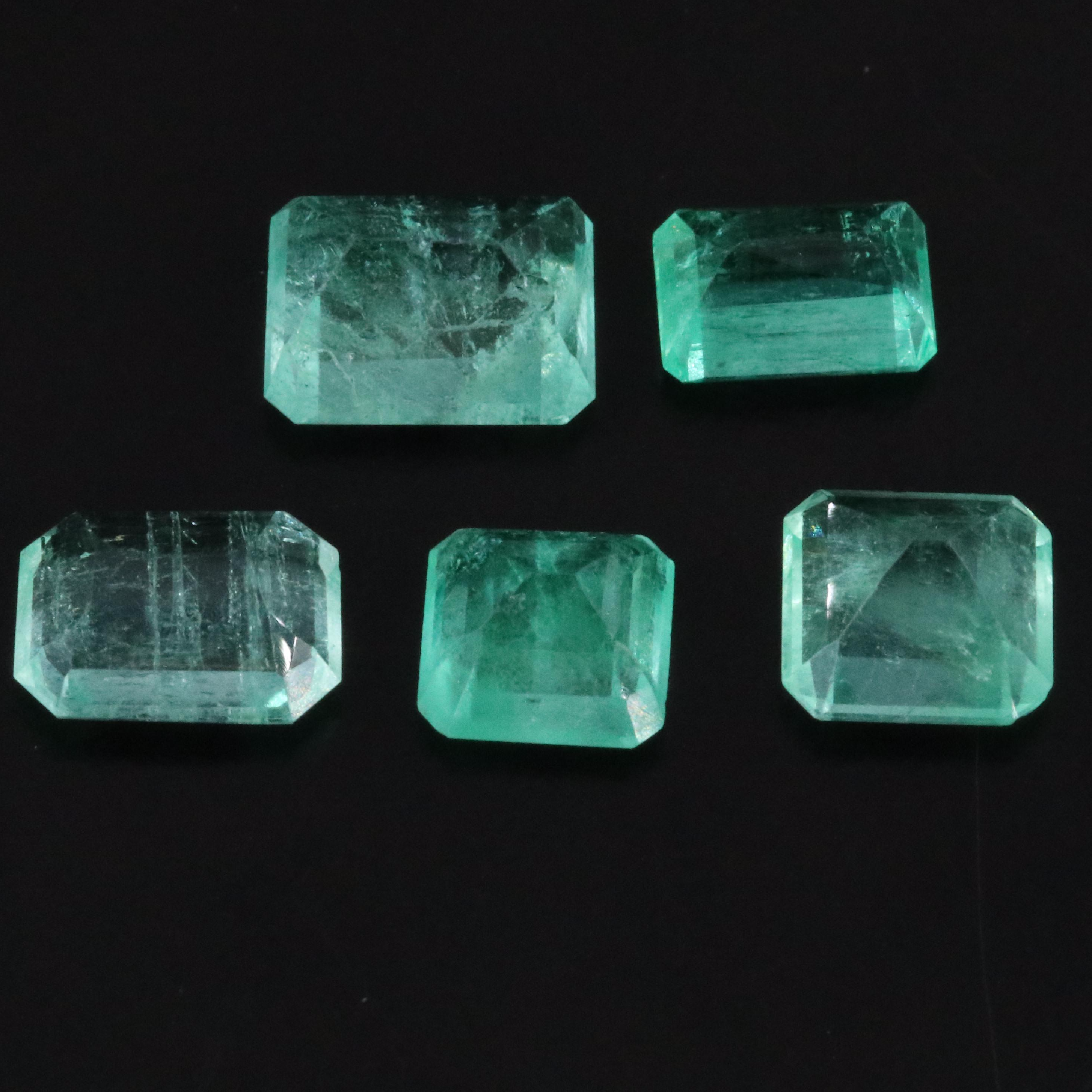 Loose 8.61 CTW Emeralds