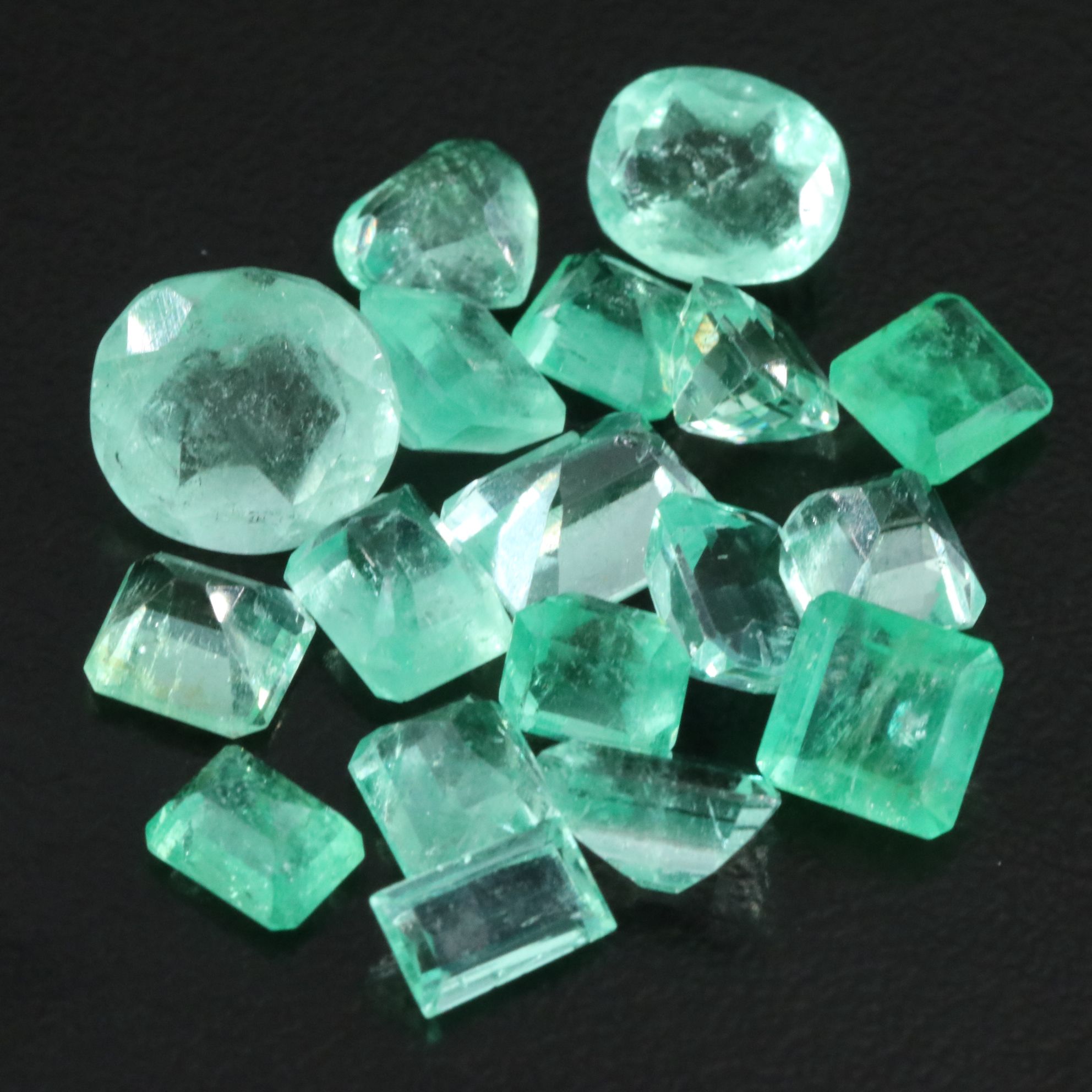 Loose 14.35 CTW Emeralds